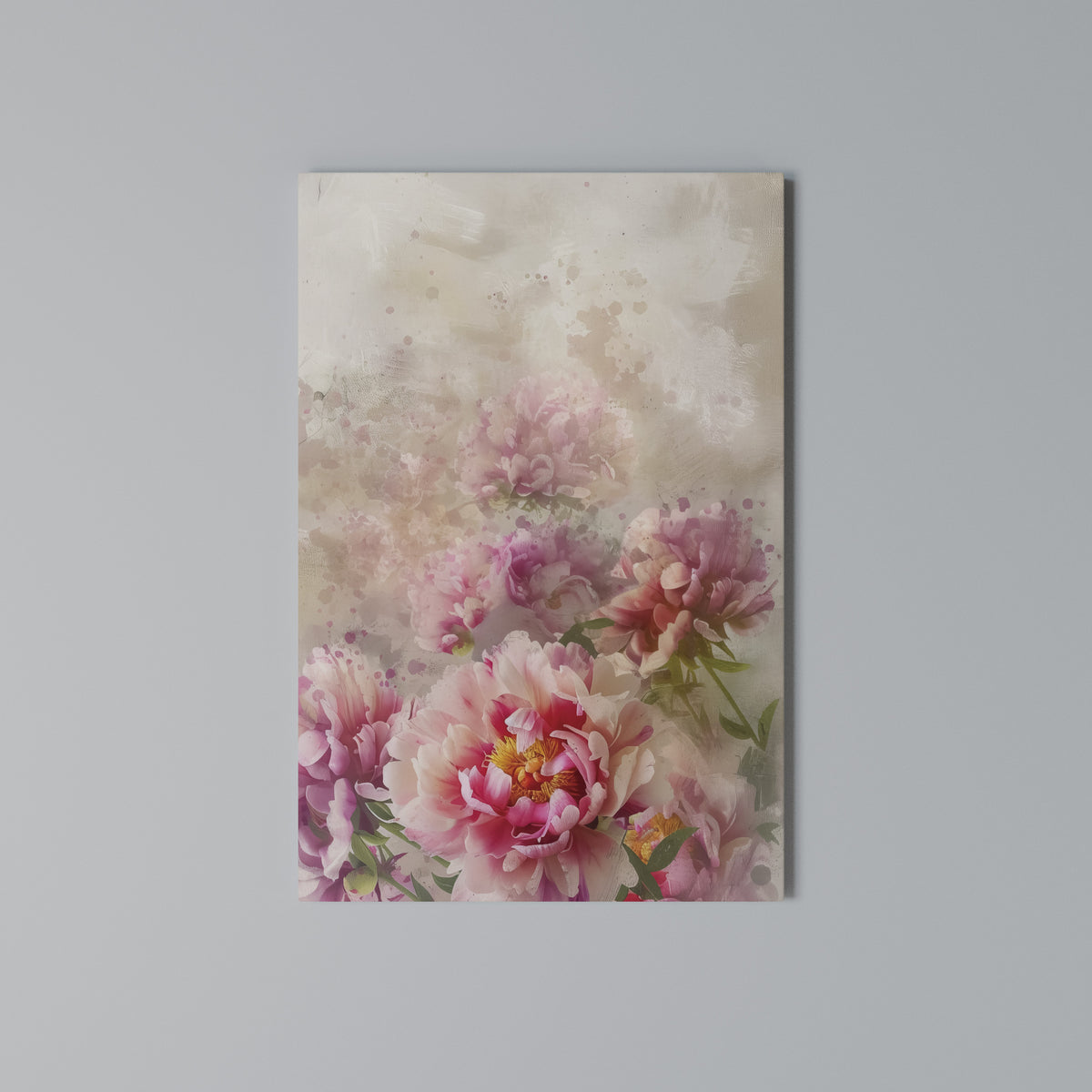 PEONY WHISPER Pionowy obraz na płótnie