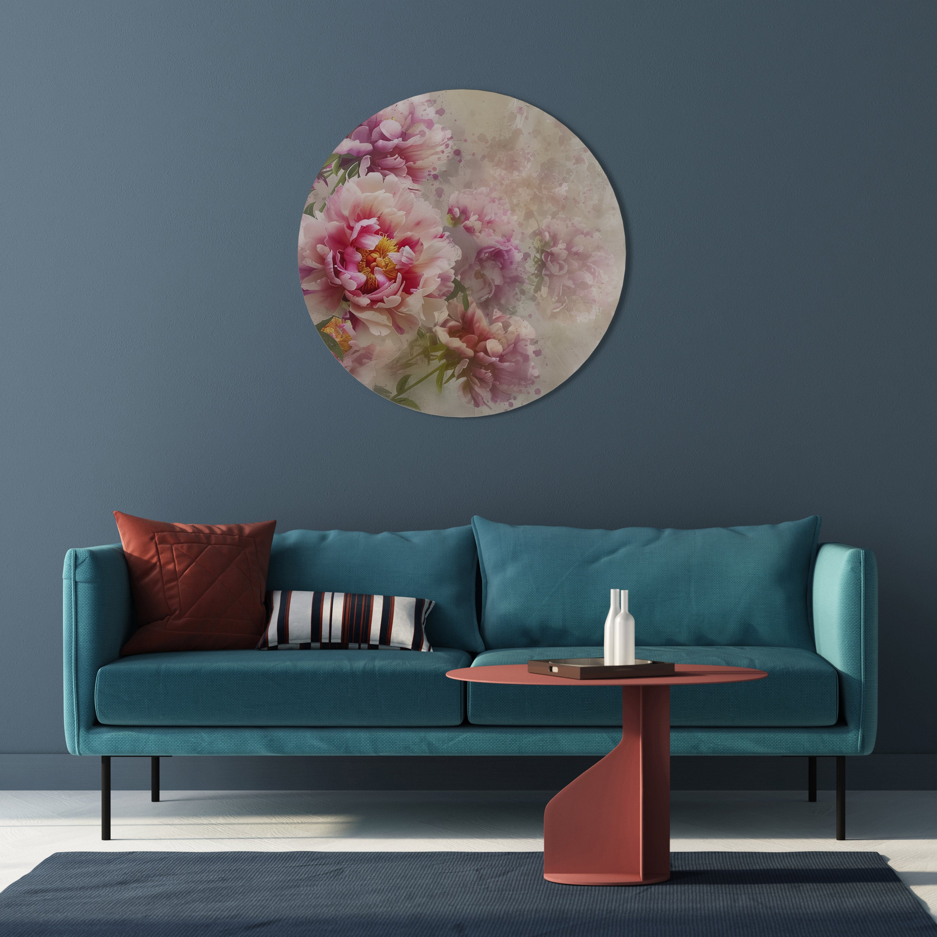 PEONY WHISPER Obraz okrągły