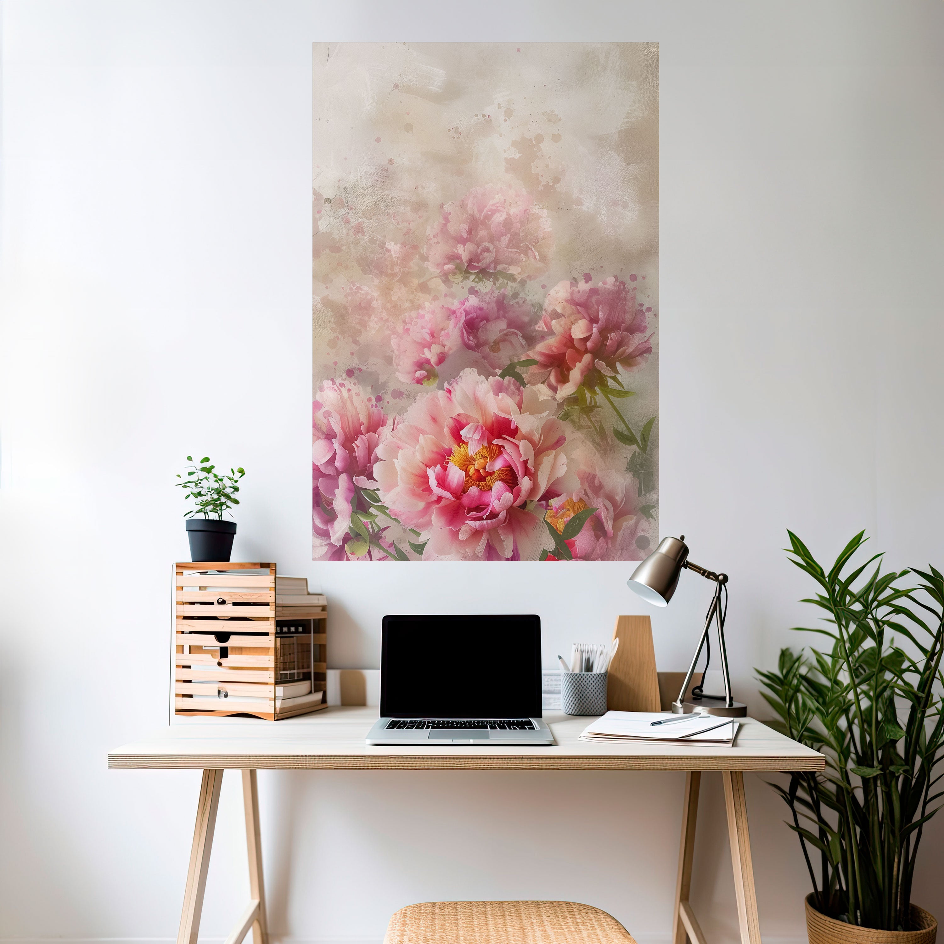 PEONY WHISPER Naklejka/Plakat pionowy
