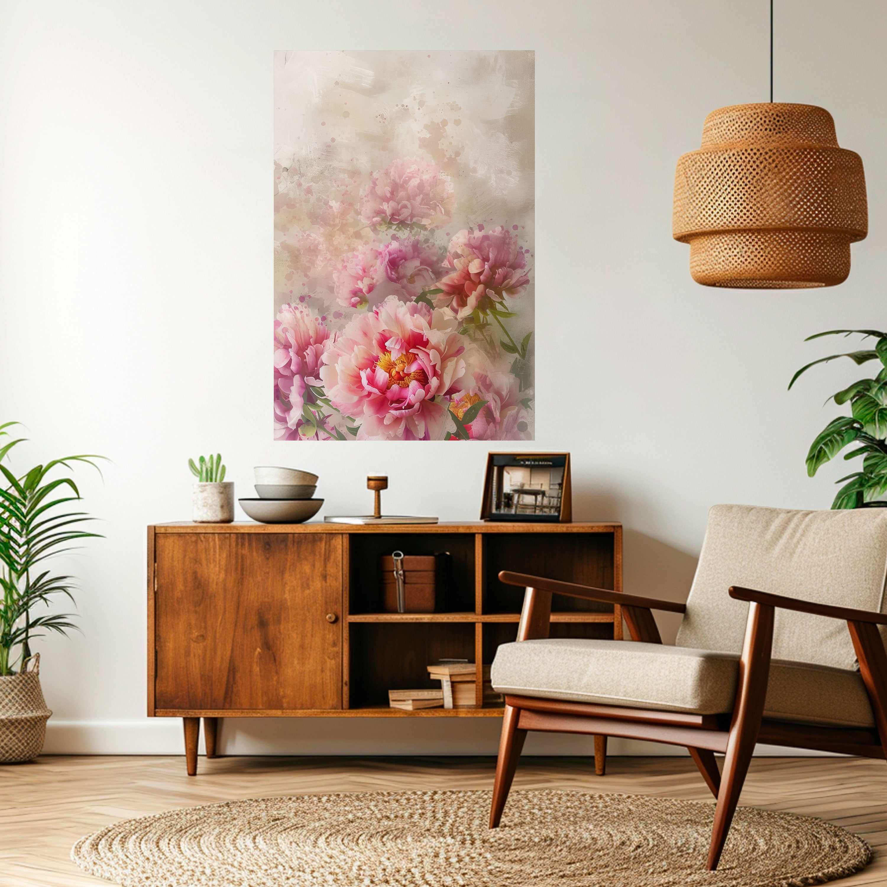 PEONY WHISPER Naklejka/Plakat pionowy