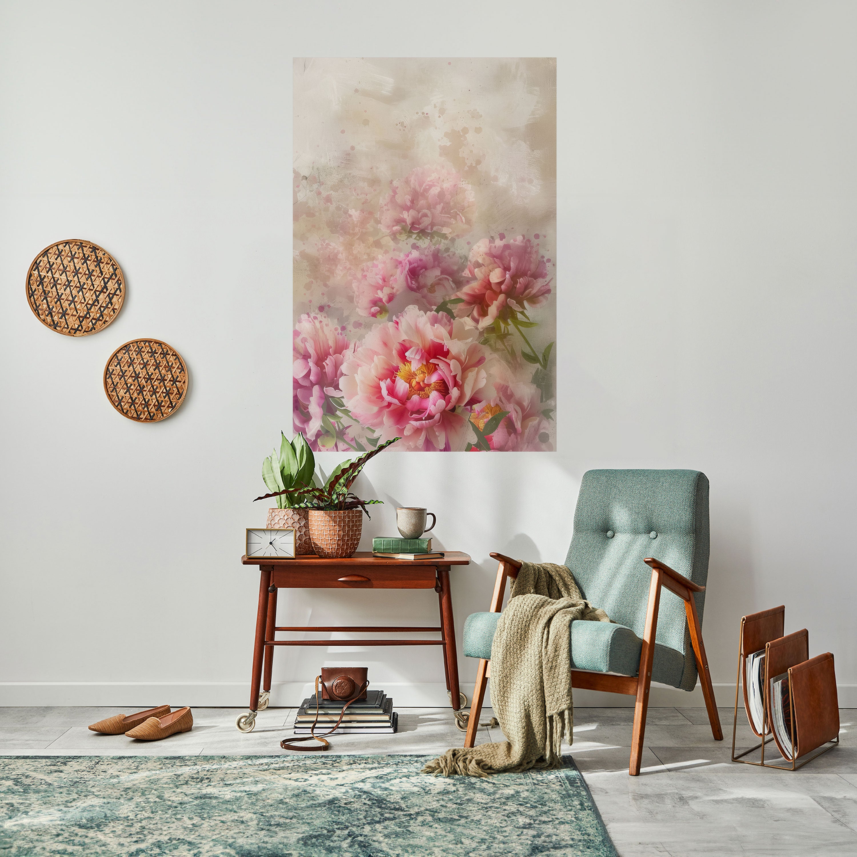 PEONY WHISPER Naklejka/Plakat pionowy