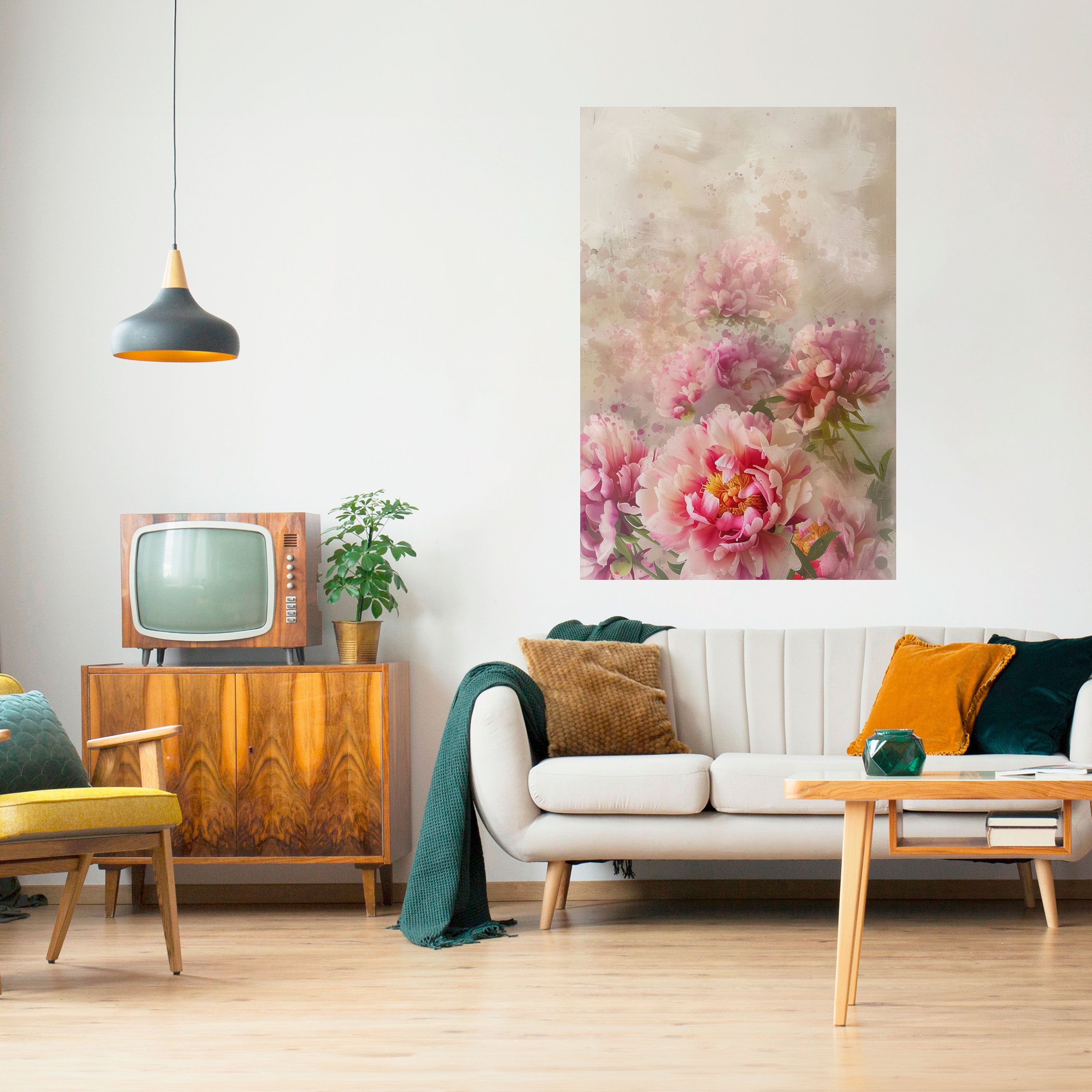 PEONY WHISPER Naklejka/Plakat pionowy