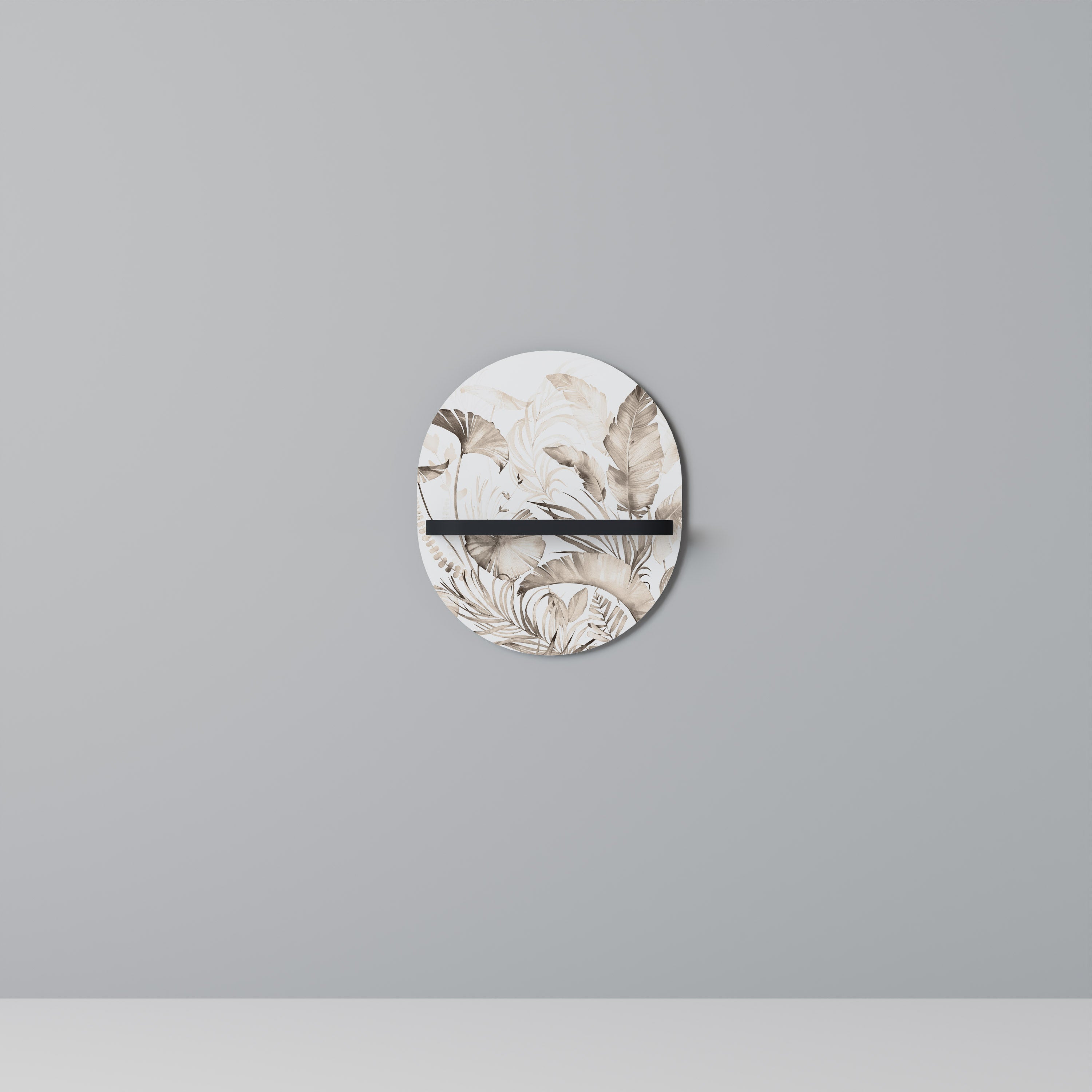 GRACEFUL DAYS Półka owalna Czarna