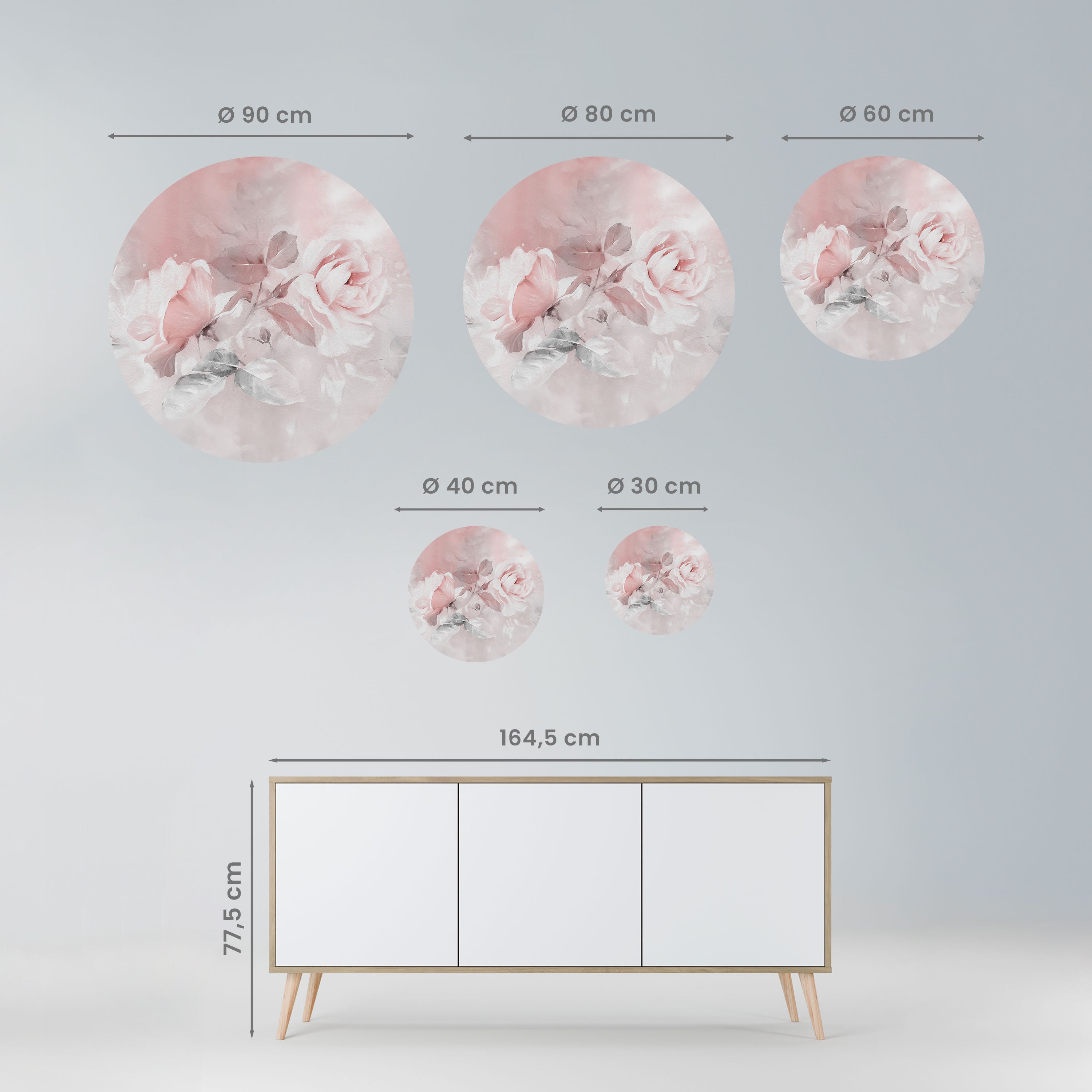 GRACEFUL DAYS Naklejka okrągła