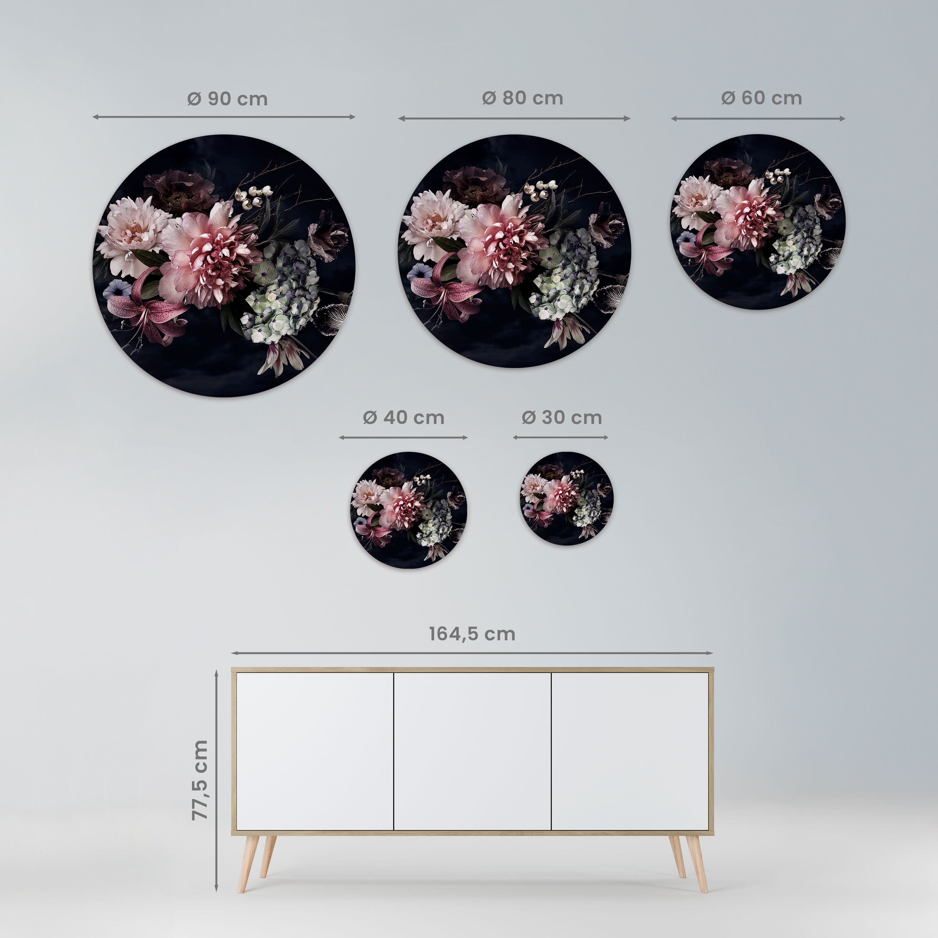 PURE BLOSSOM Obraz okrągły