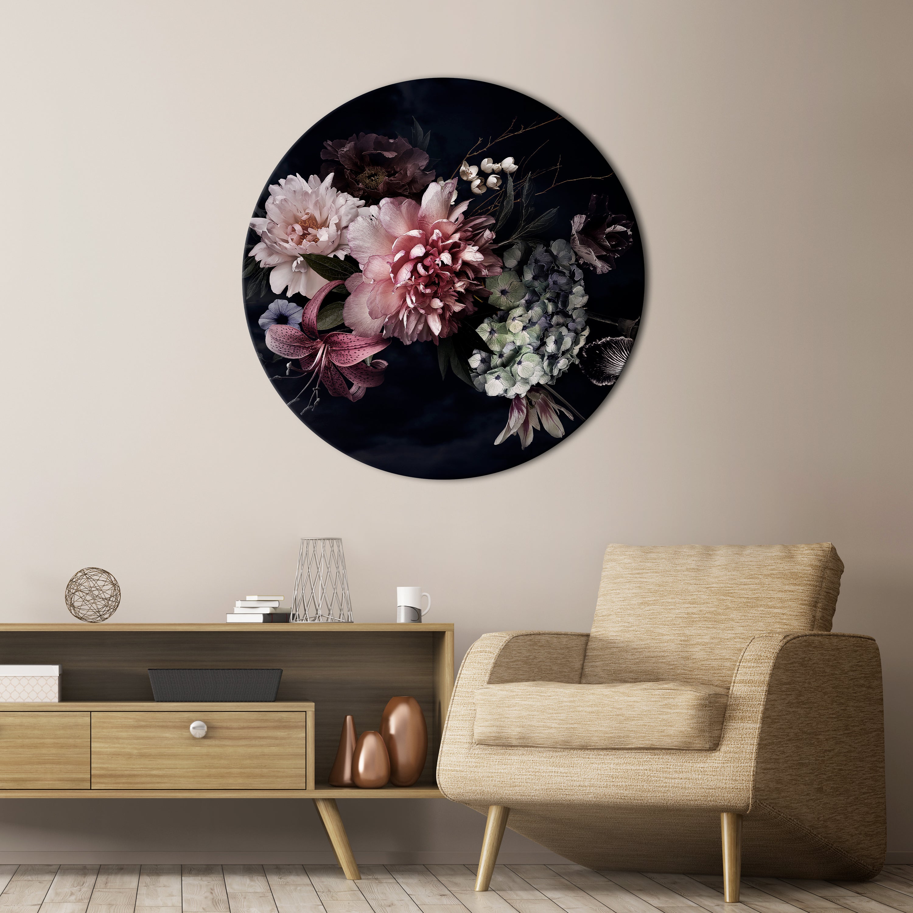 PURE BLOSSOM Obraz okrągły