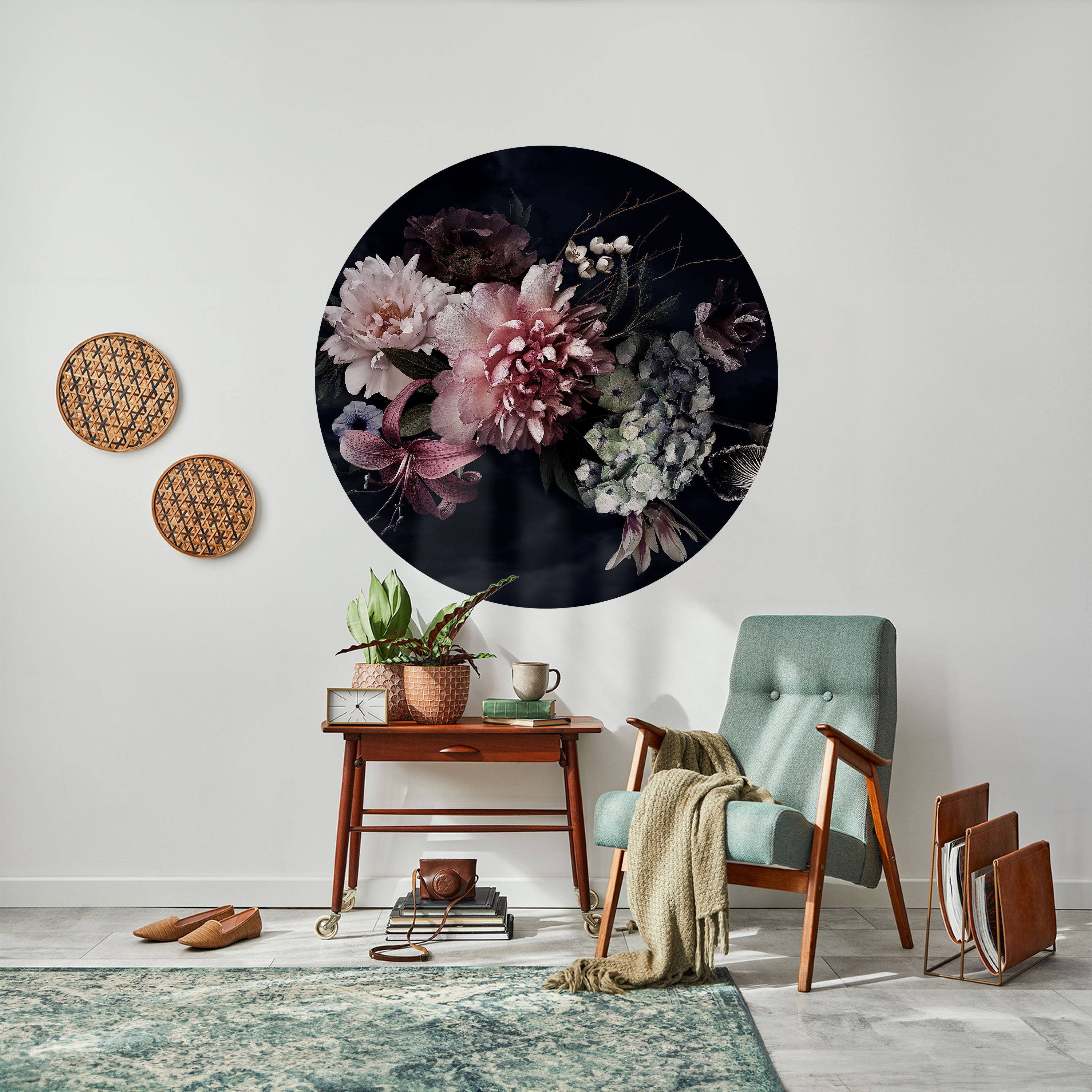 PURE BLOSSOM Naklejka okrągła