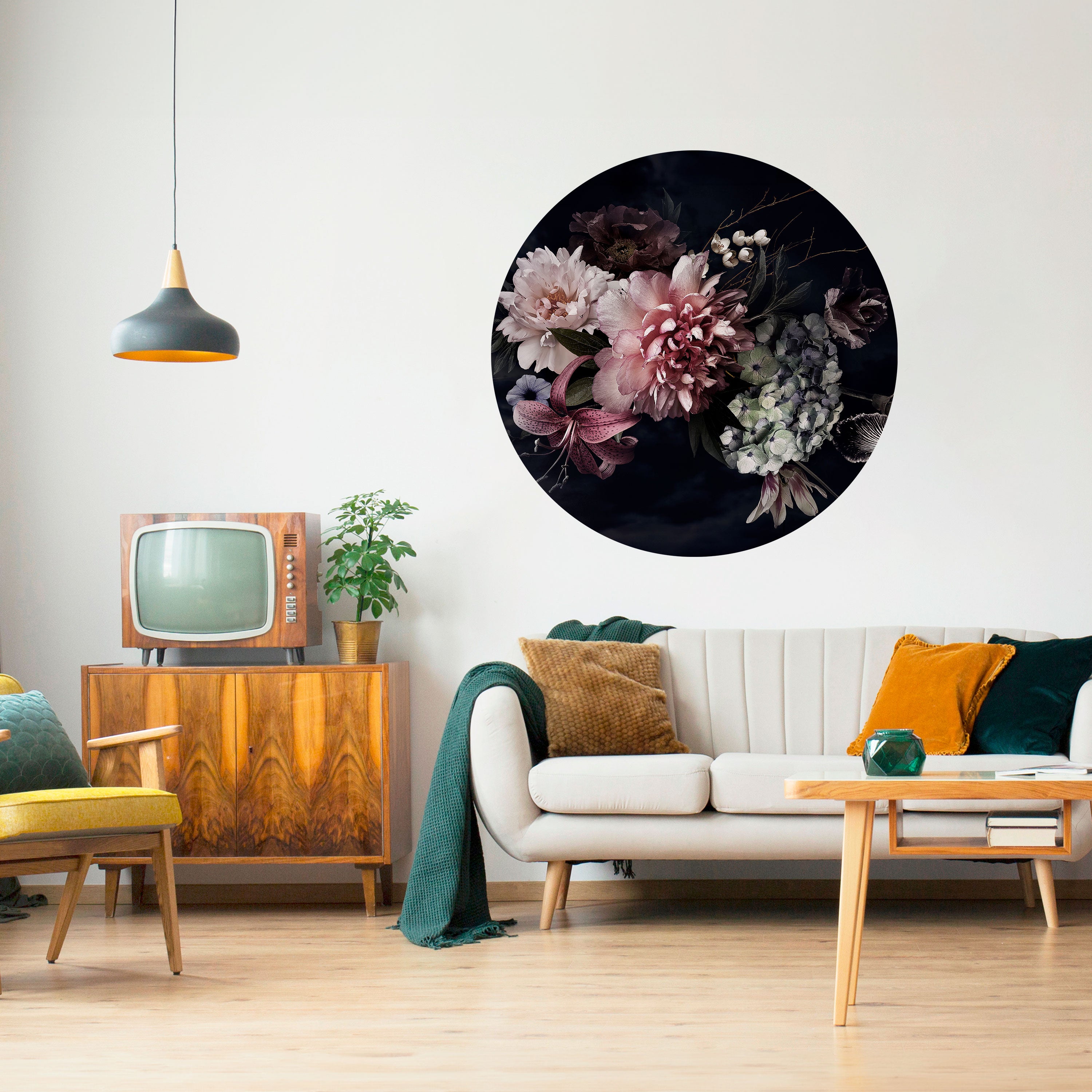 PURE BLOSSOM Naklejka okrągła