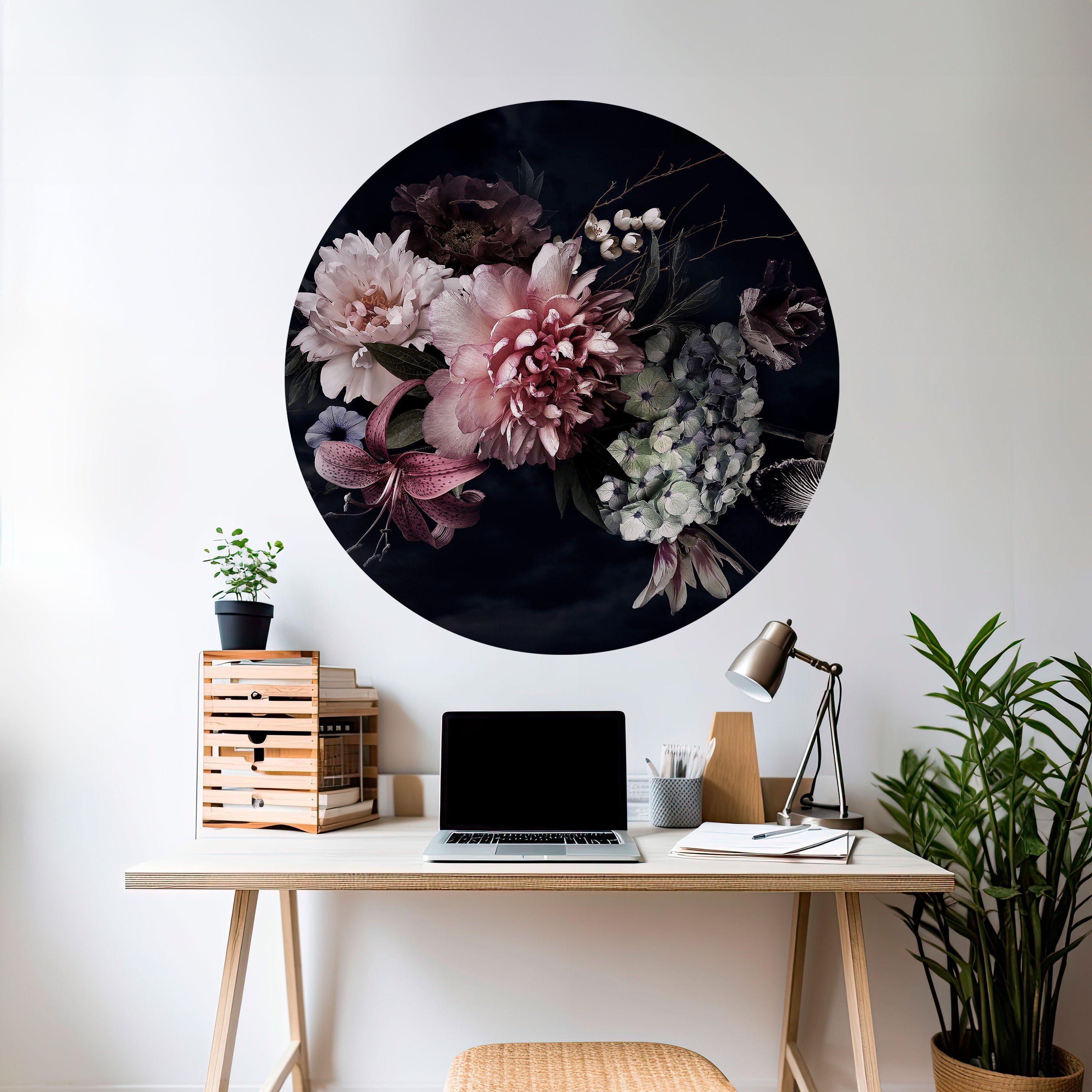 PURE BLOSSOM Naklejka okrągła