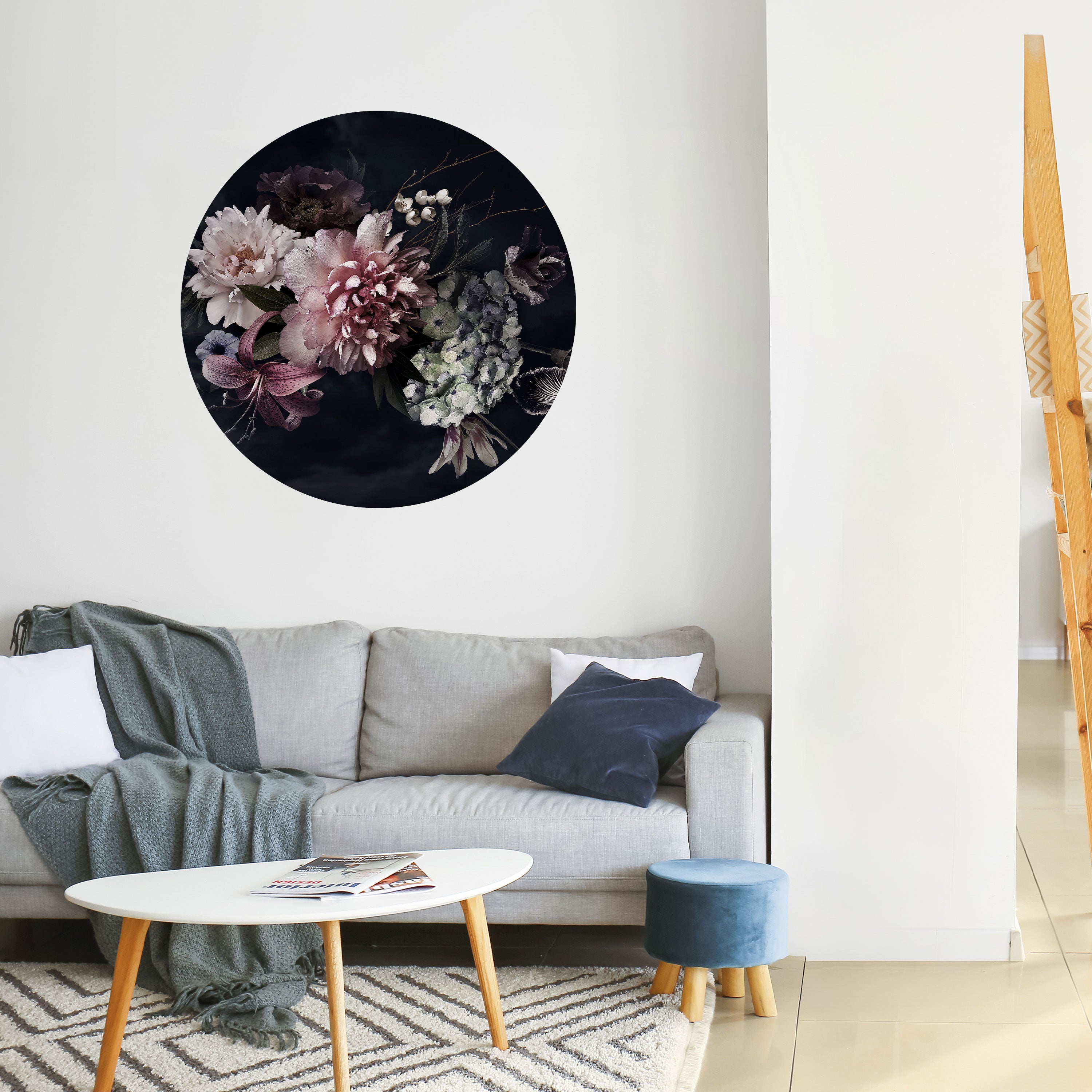 PURE BLOSSOM Naklejka okrągła