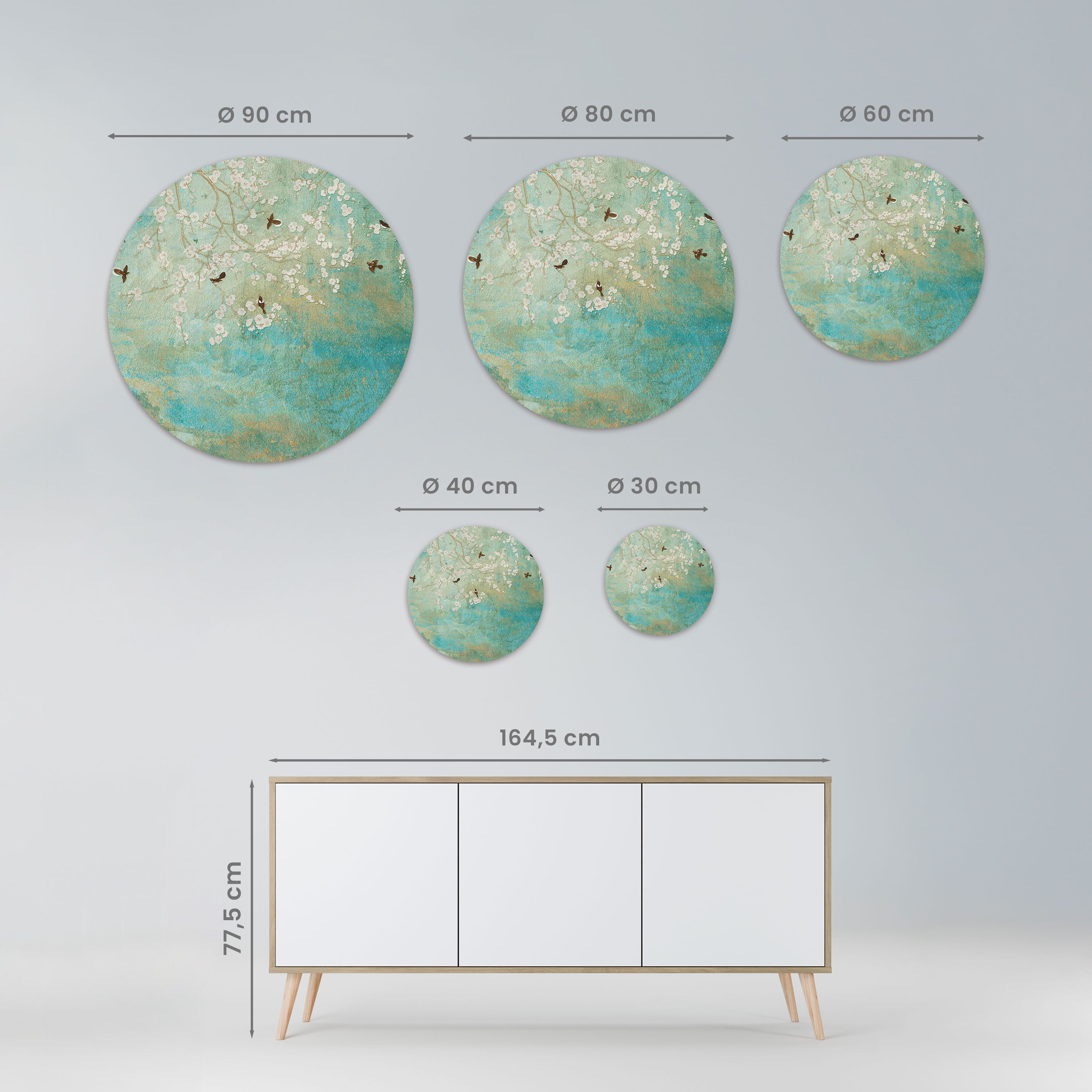 BLOOMING CHARM Obraz okrągły