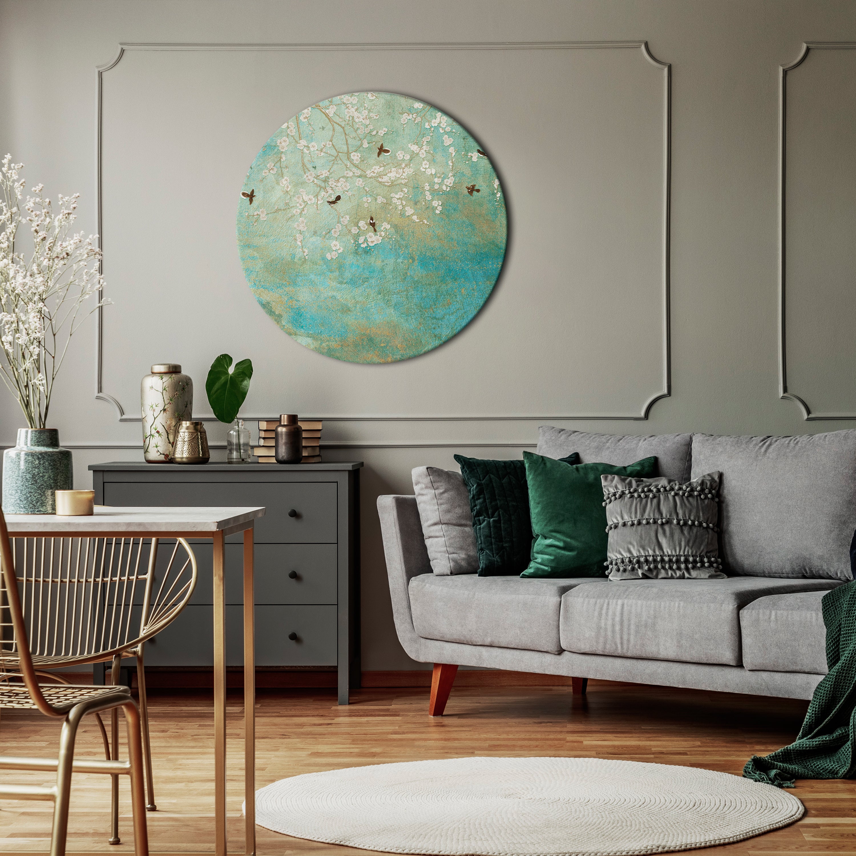 BLOOMING CHARM Obraz okrągły