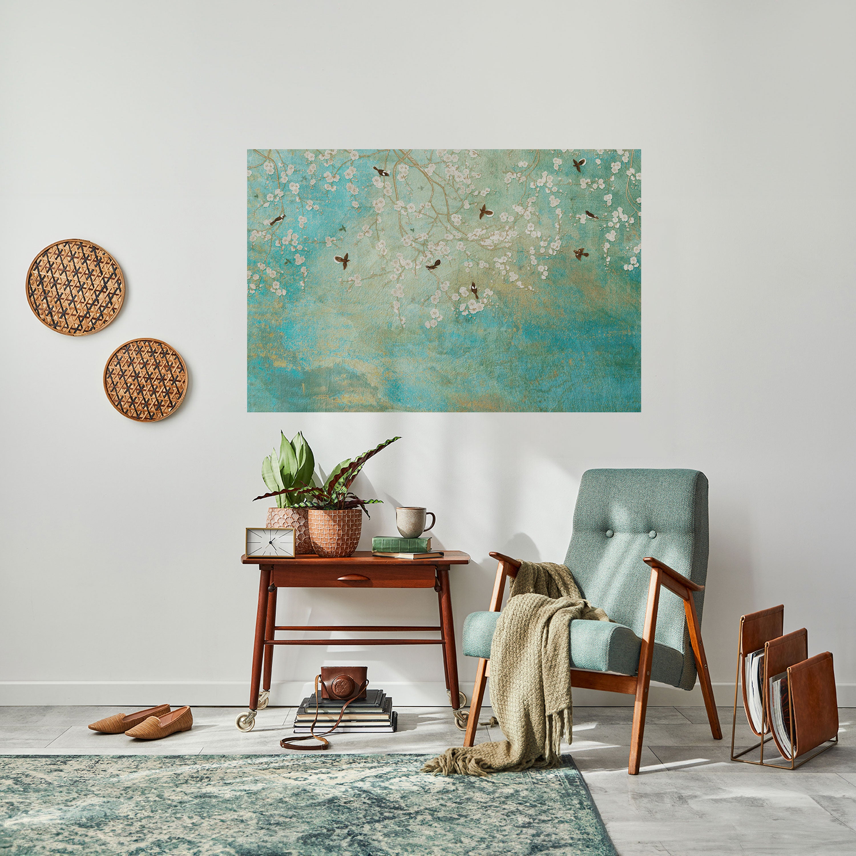 BLOOMING CHARM Naklejka/Plakat poziomy