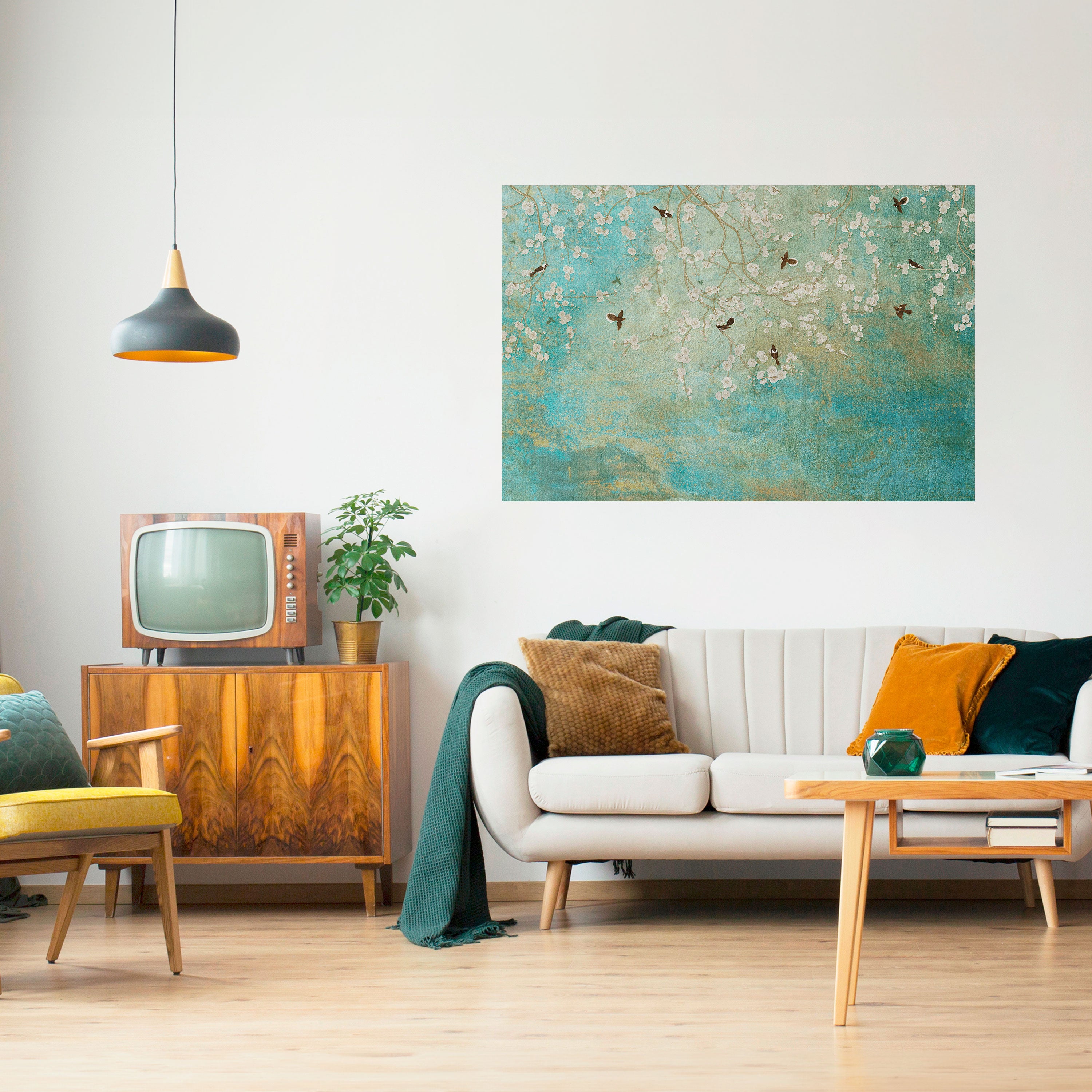 BLOOMING CHARM Naklejka/Plakat poziomy