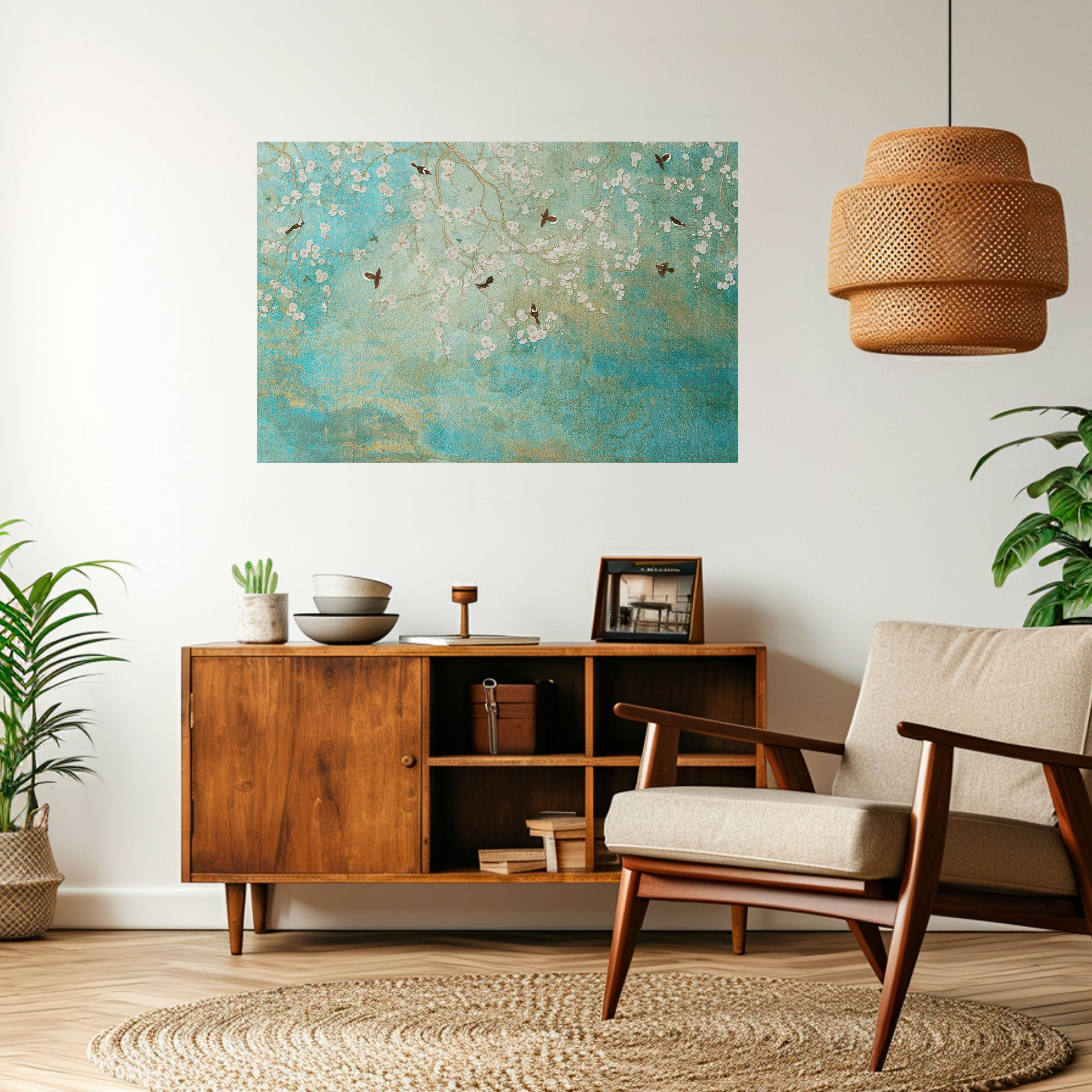 BLOOMING CHARM Naklejka/Plakat poziomy
