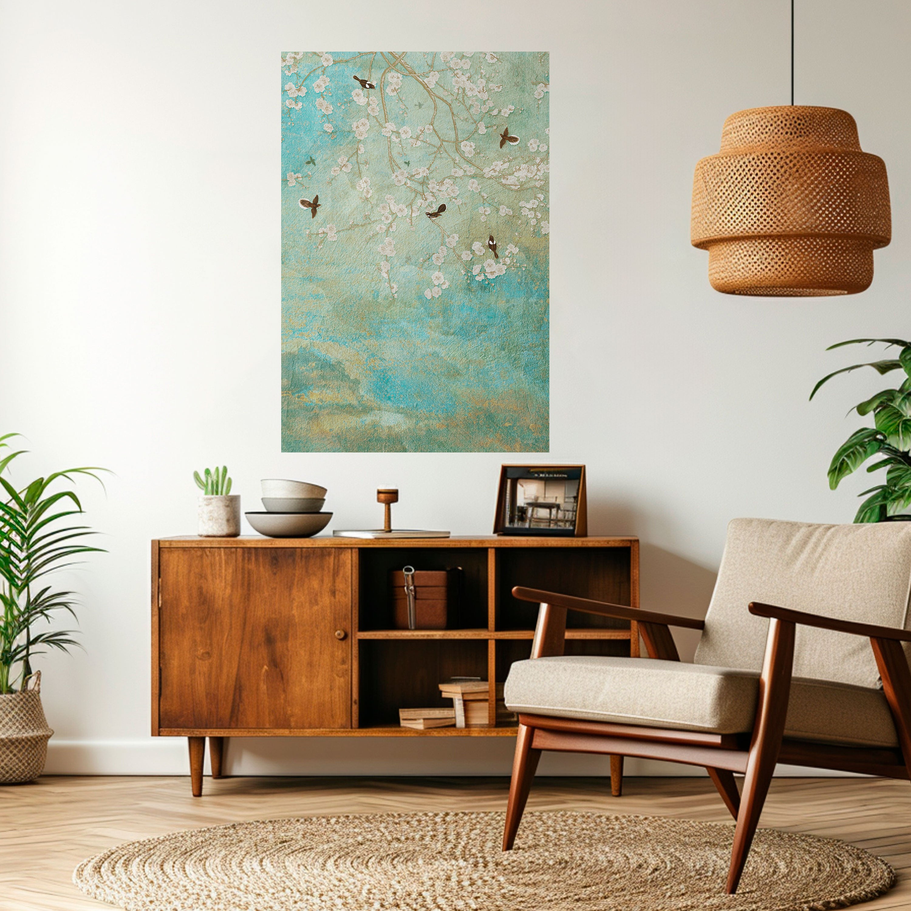 BLOOMING CHARM Naklejka/Plakat pionowy
