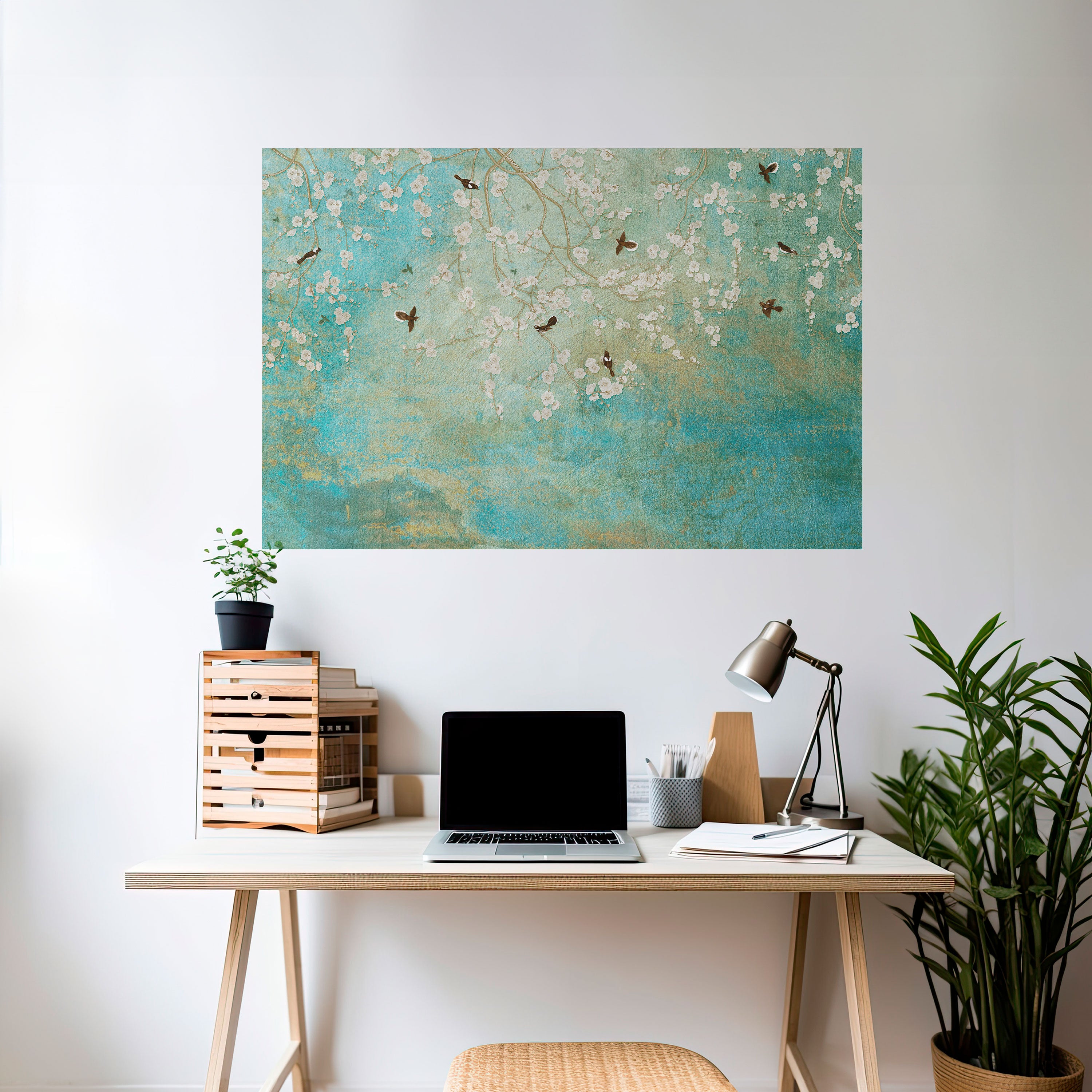 BLOOMING CHARM Naklejka/Plakat poziomy