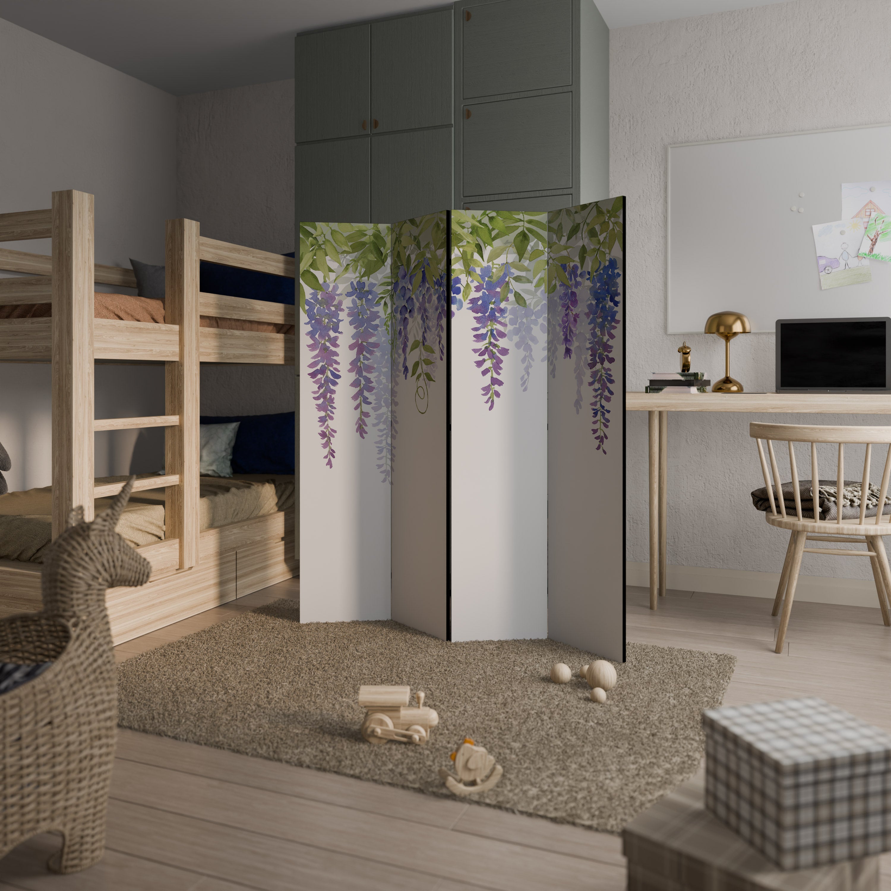 BOTANICAL BREEZE Dekoracyjny parawan 4-skrzydłowy