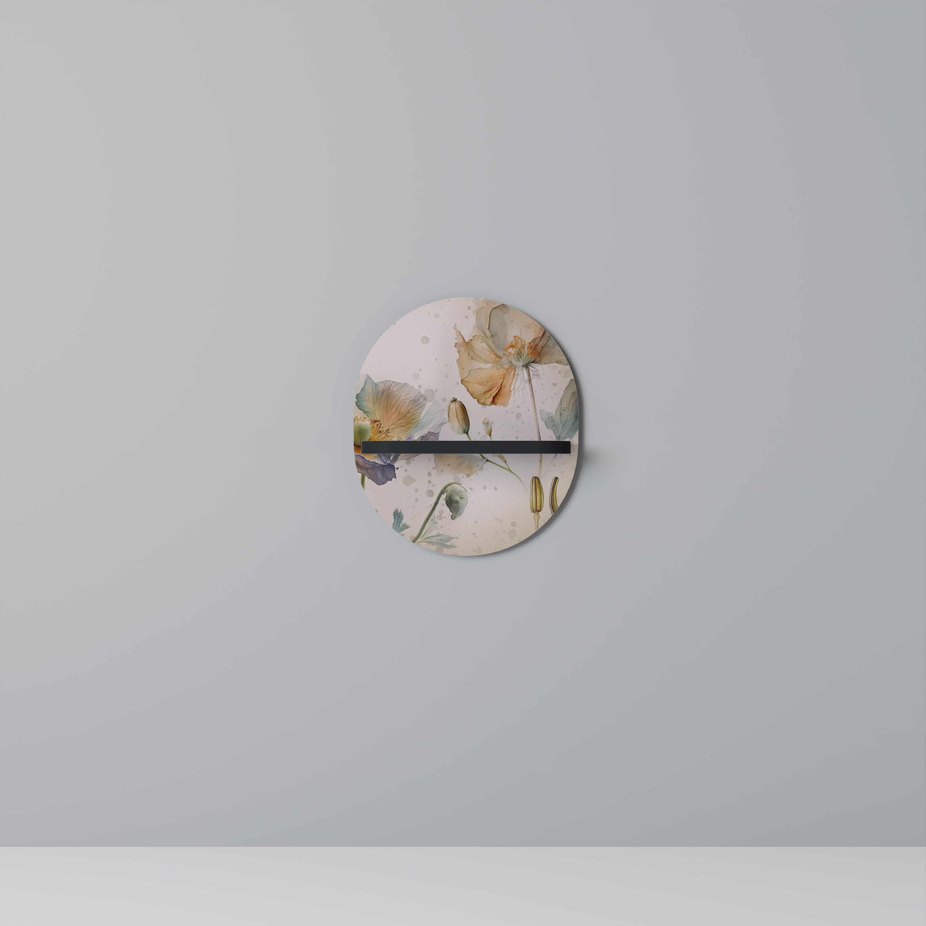 SOFTEN POPPY Półka owalna Czarna