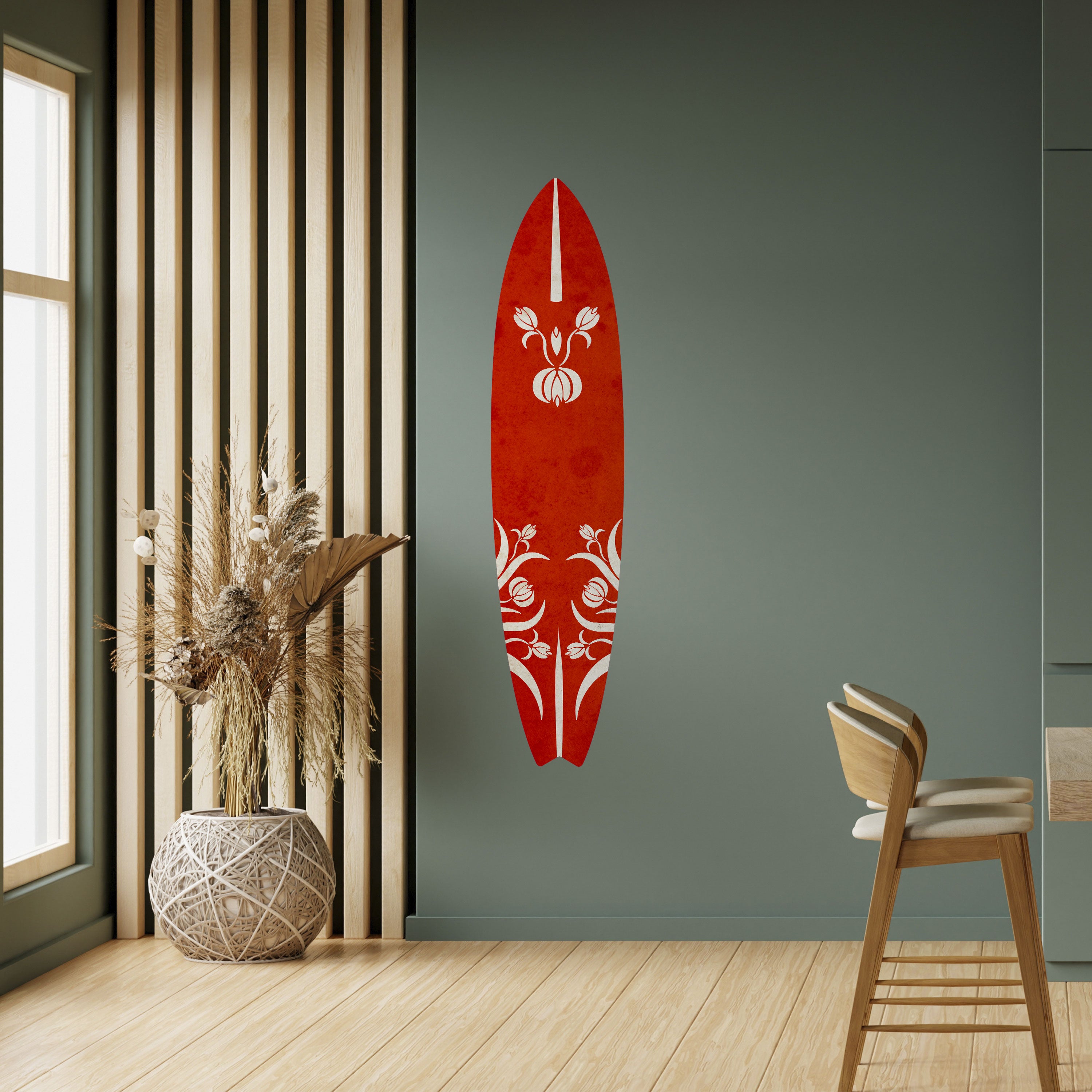 FLOWERY ORNATE Naklejka - deska surfingowa