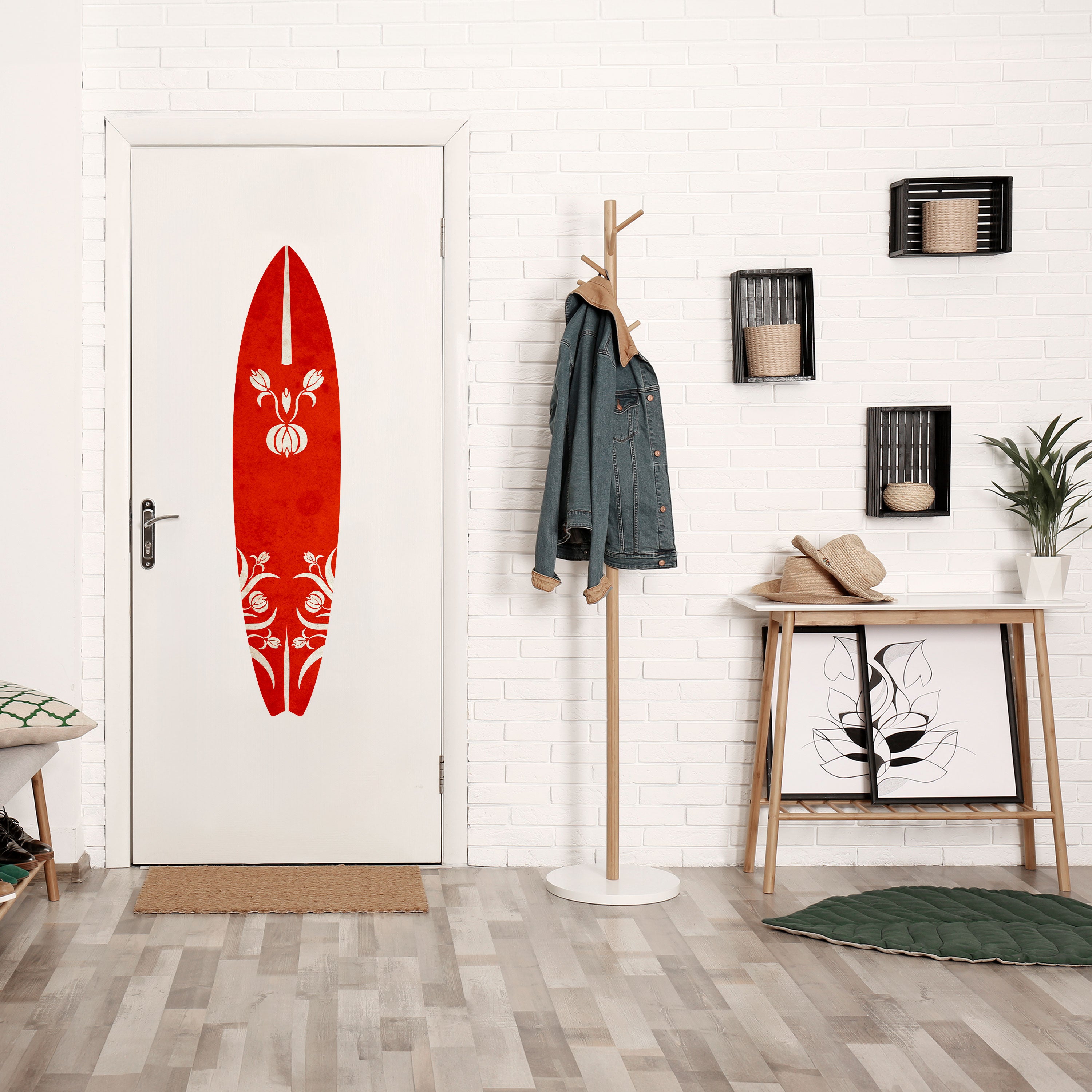 FLOWERY ORNATE Naklejka - deska surfingowa