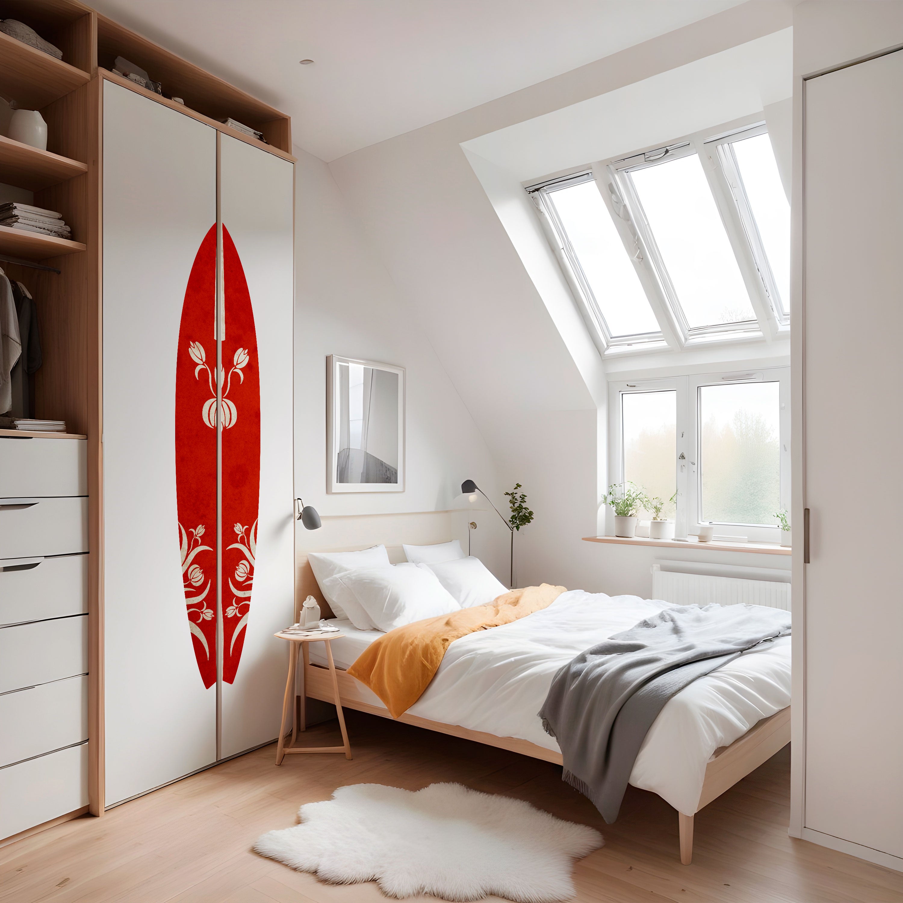 FLOWERY ORNATE Naklejka - deska surfingowa