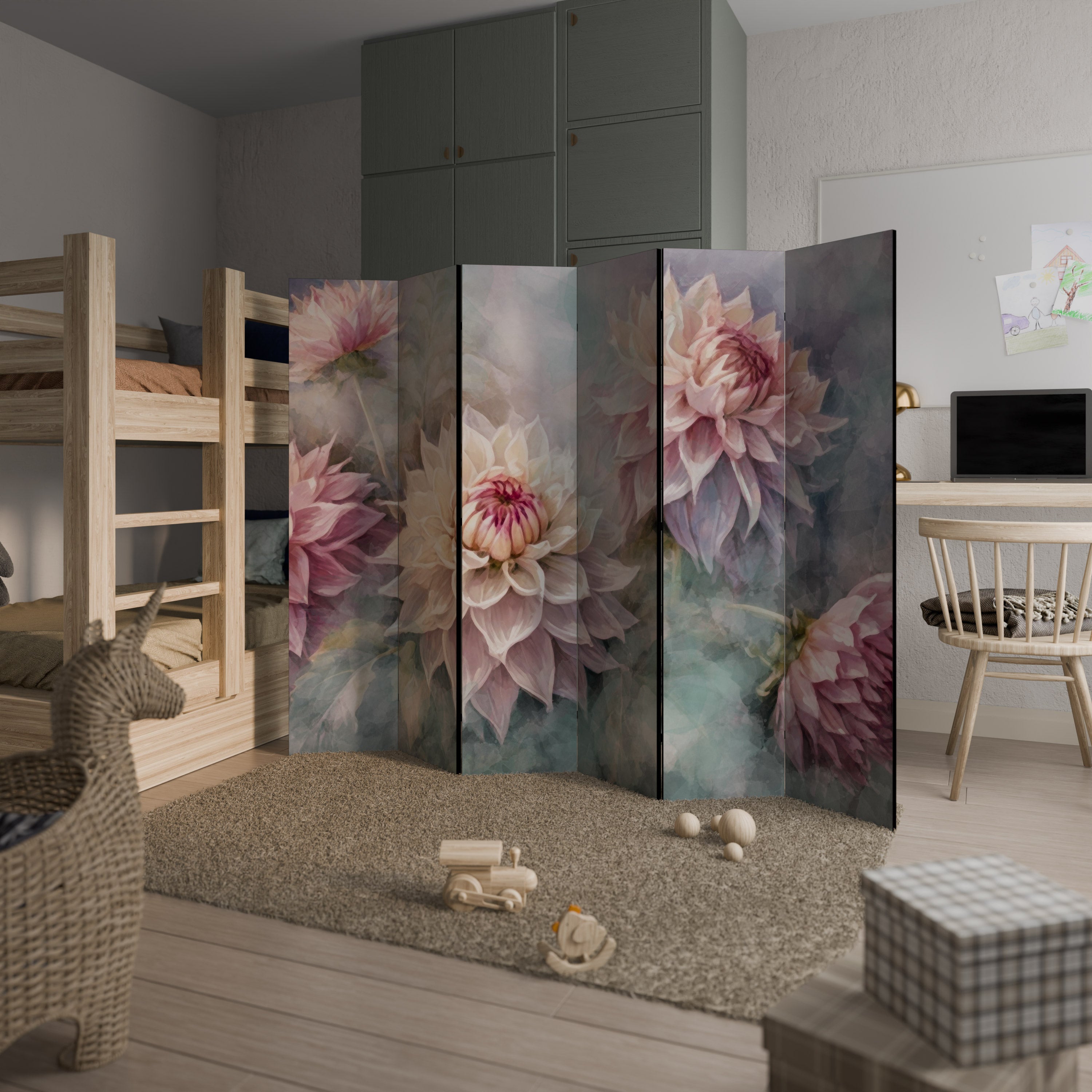 LUMINOUS GARDEN Dekoracyjny parawan 6-skrzydłowy
