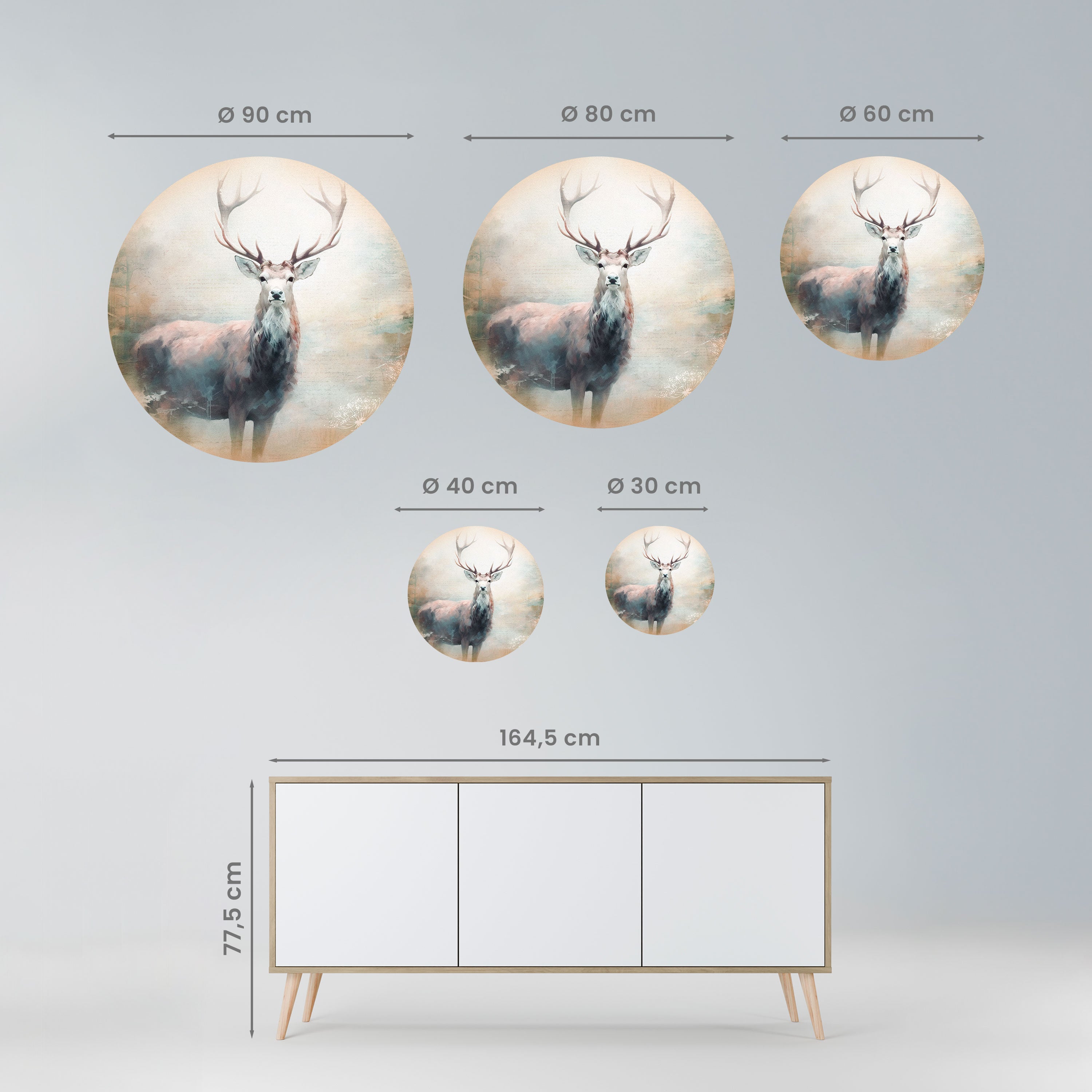 FOREST KING Naklejka okrągła