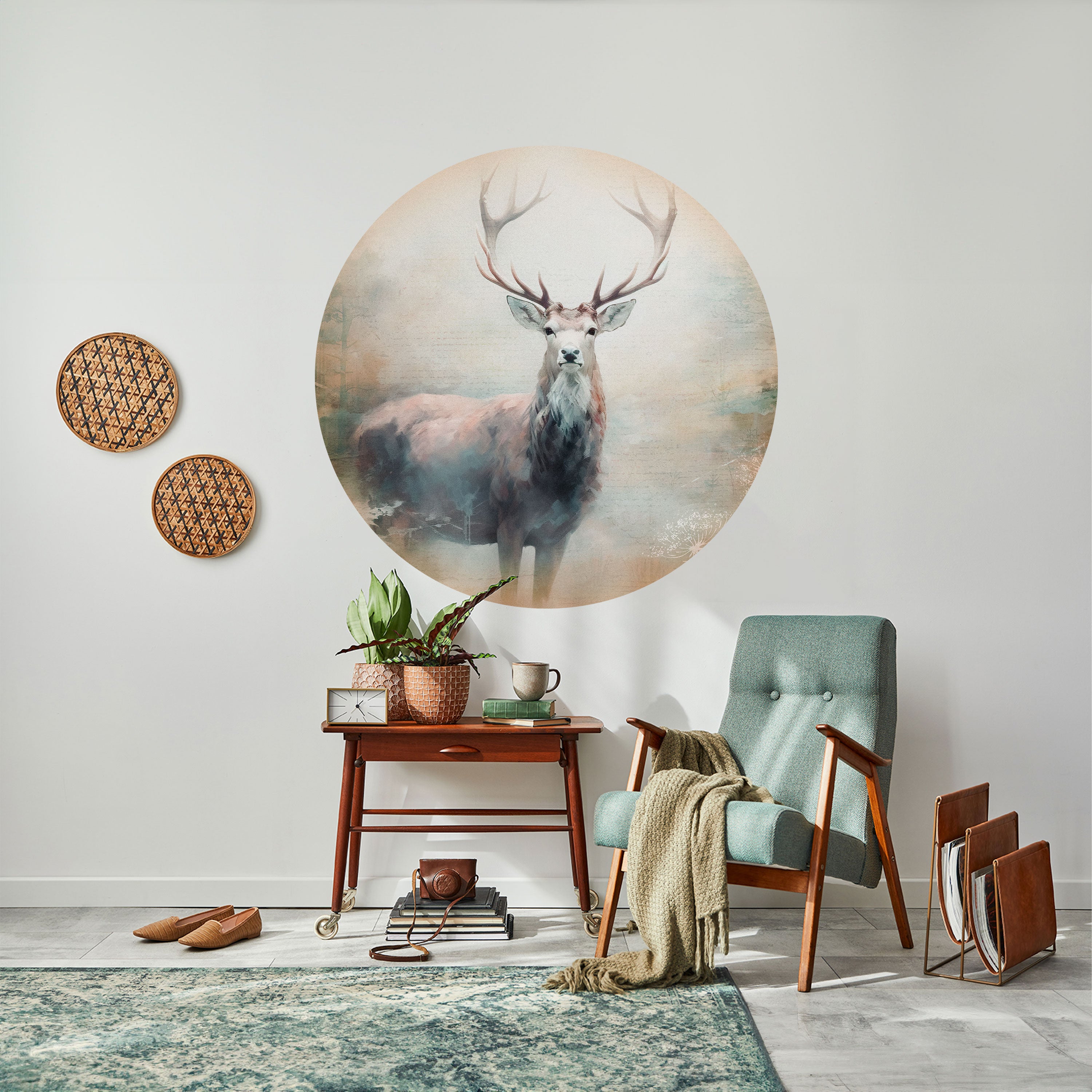 FOREST KING Naklejka okrągła