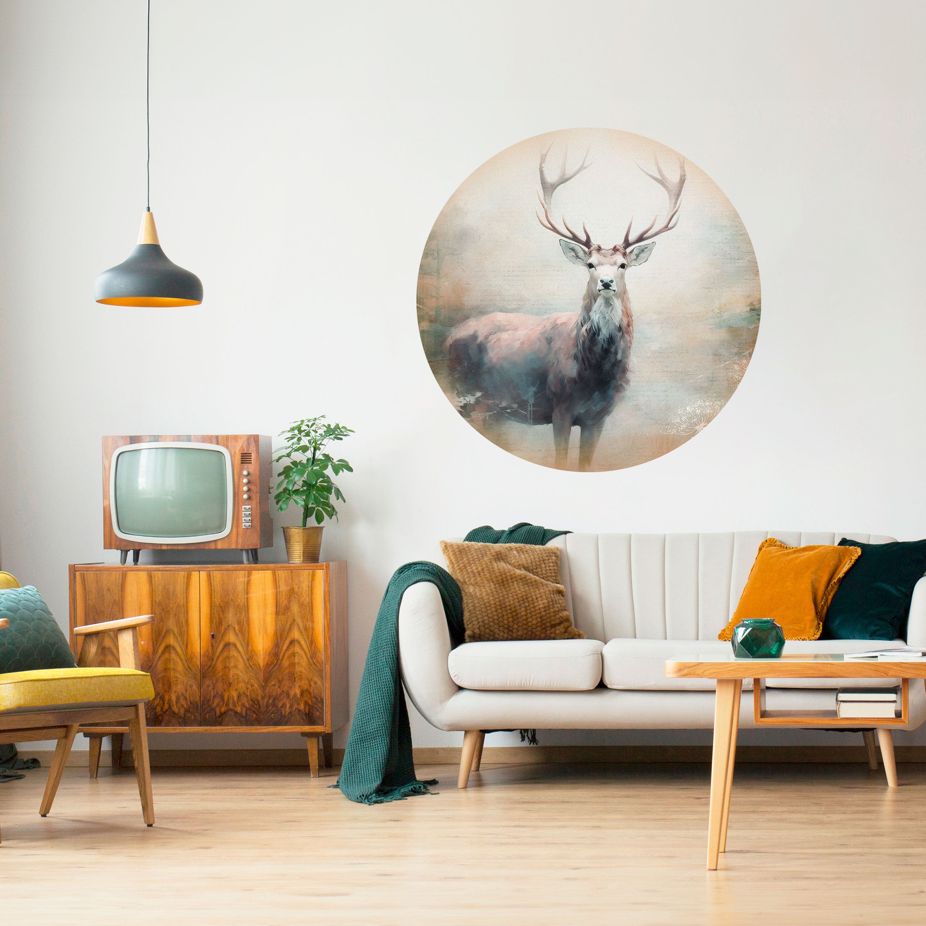 FOREST KING Naklejka okrągła