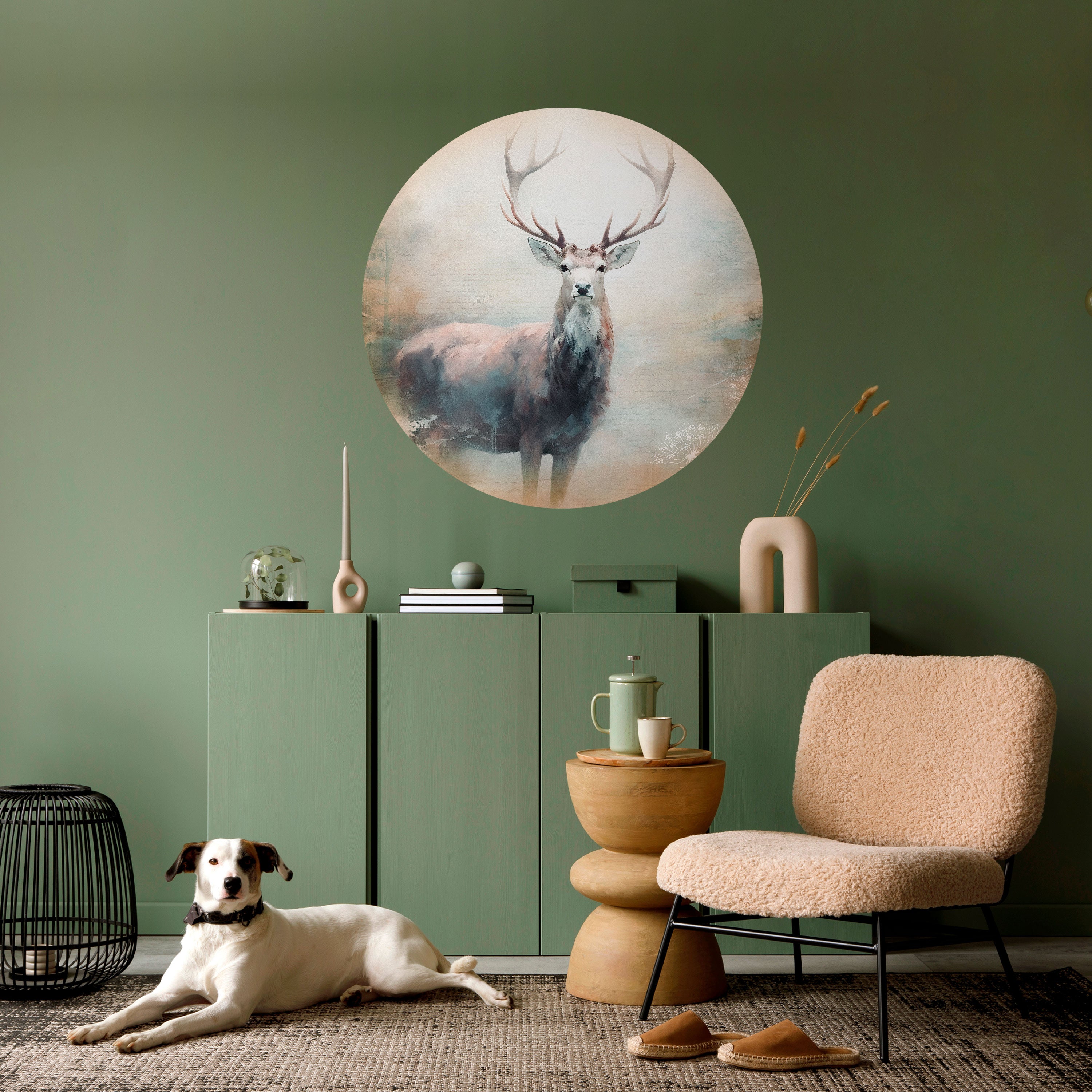 FOREST KING Naklejka okrągła