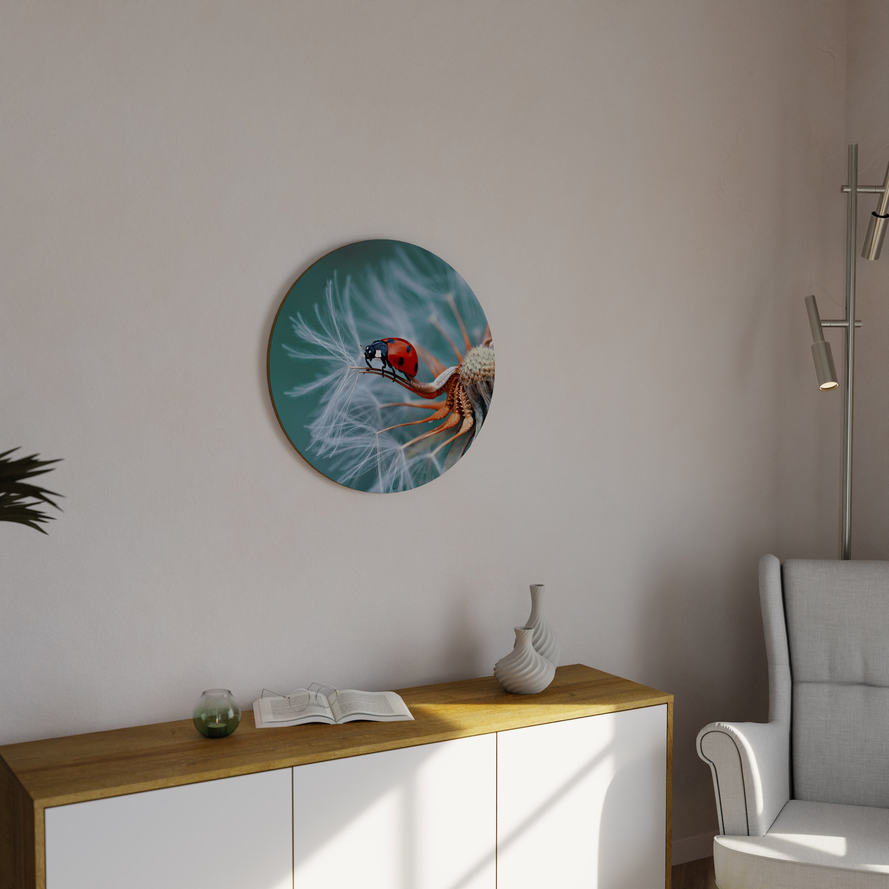 LADYBUG BALANCE Obraz okrągły