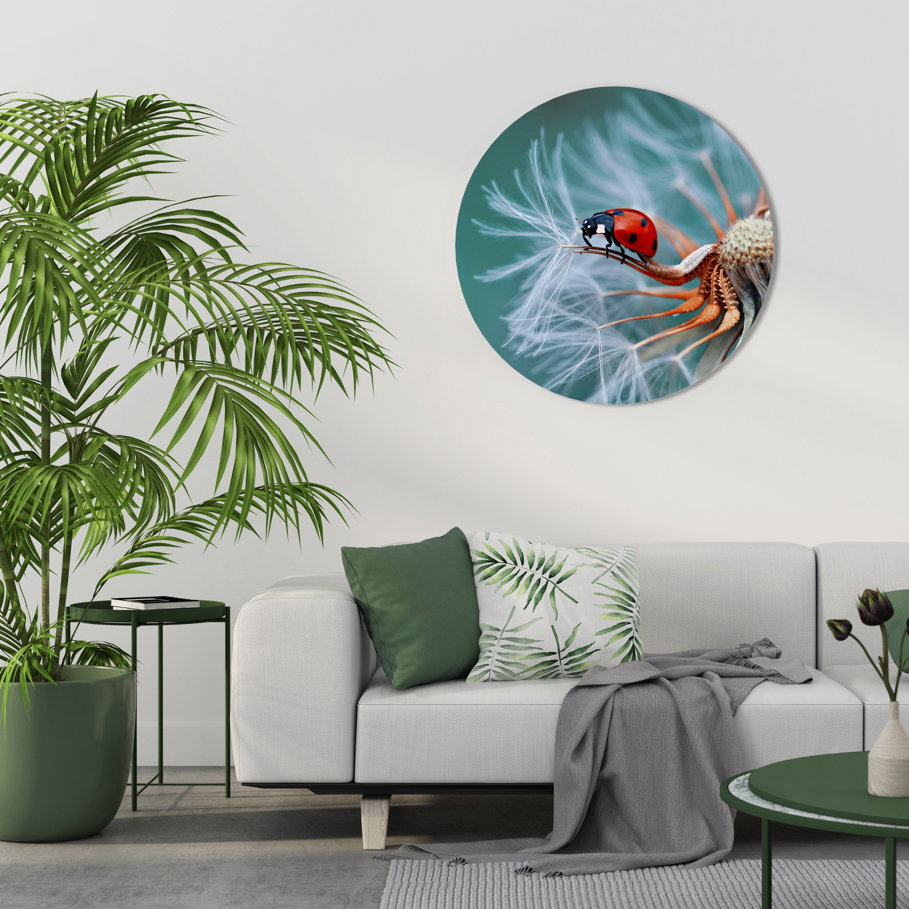 LADYBUG BALANCE Obraz okrągły