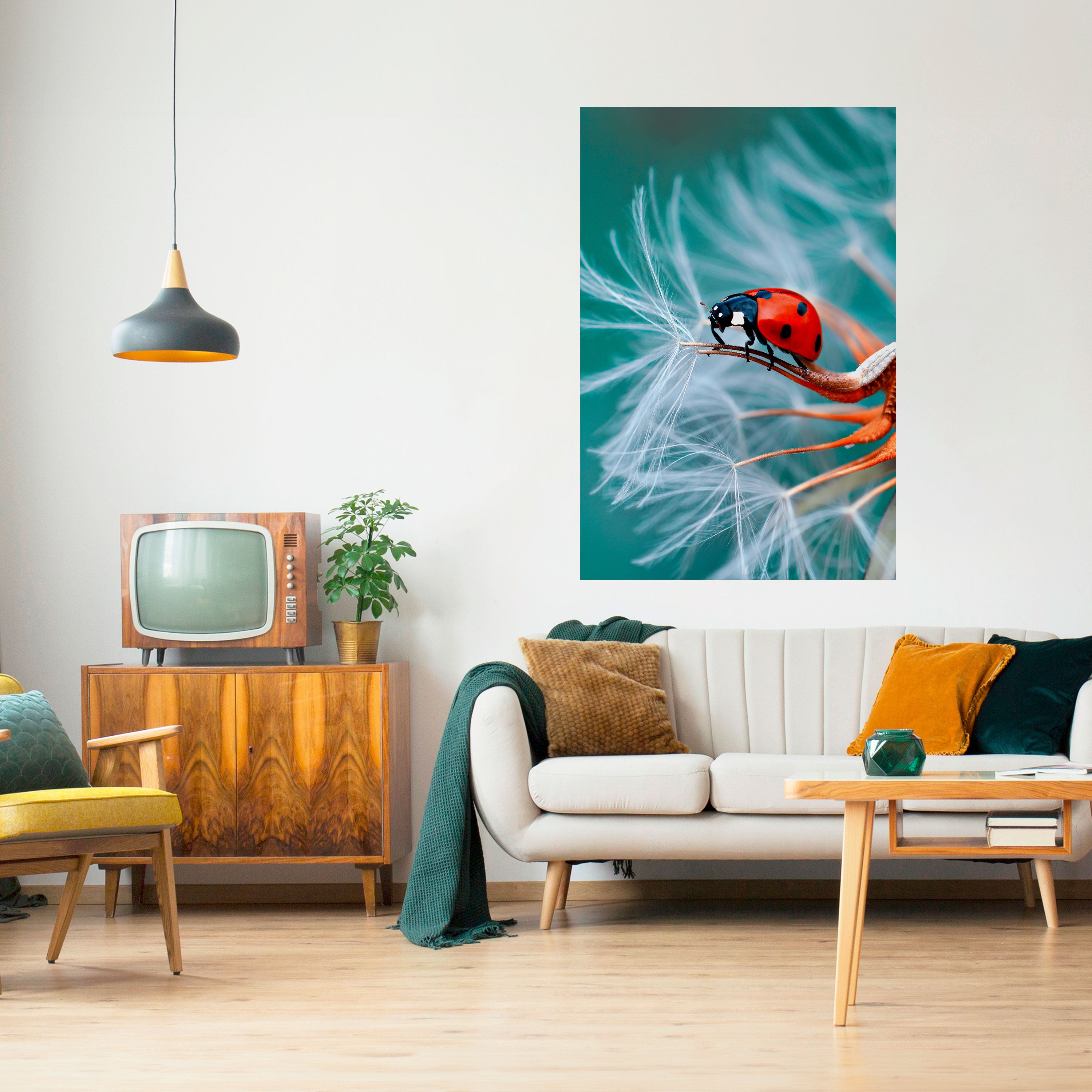 LADYBUG BALANCE Naklejka/Plakat pionowy