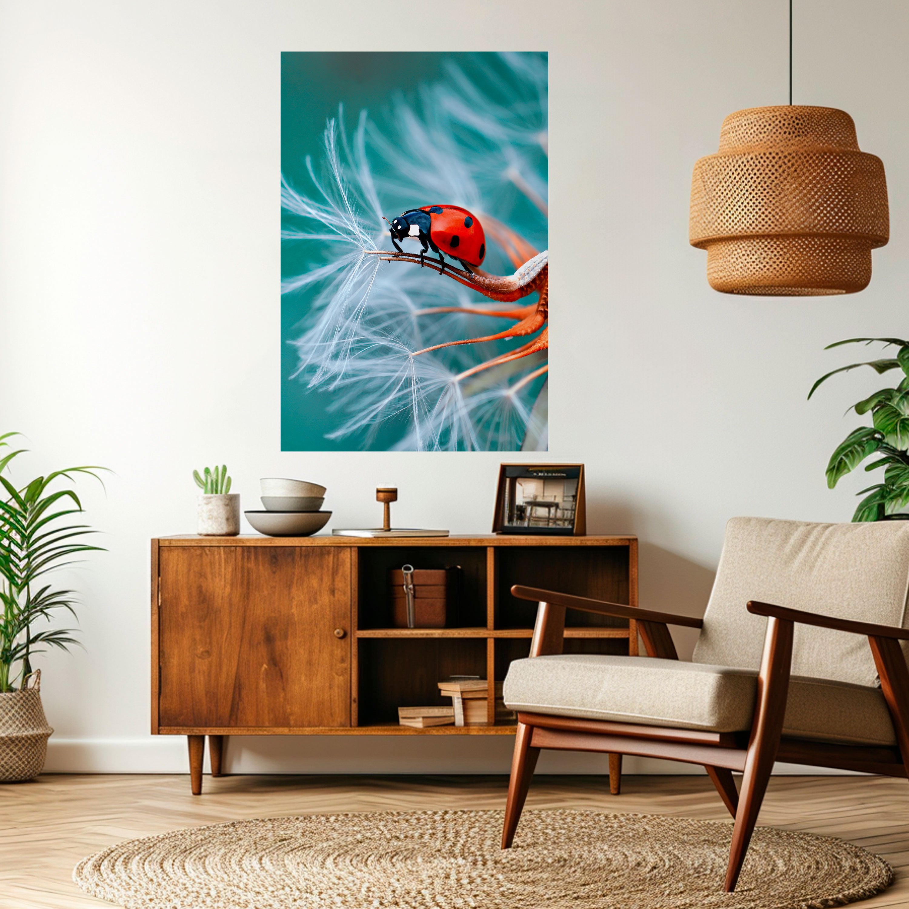 LADYBUG BALANCE Naklejka/Plakat pionowy