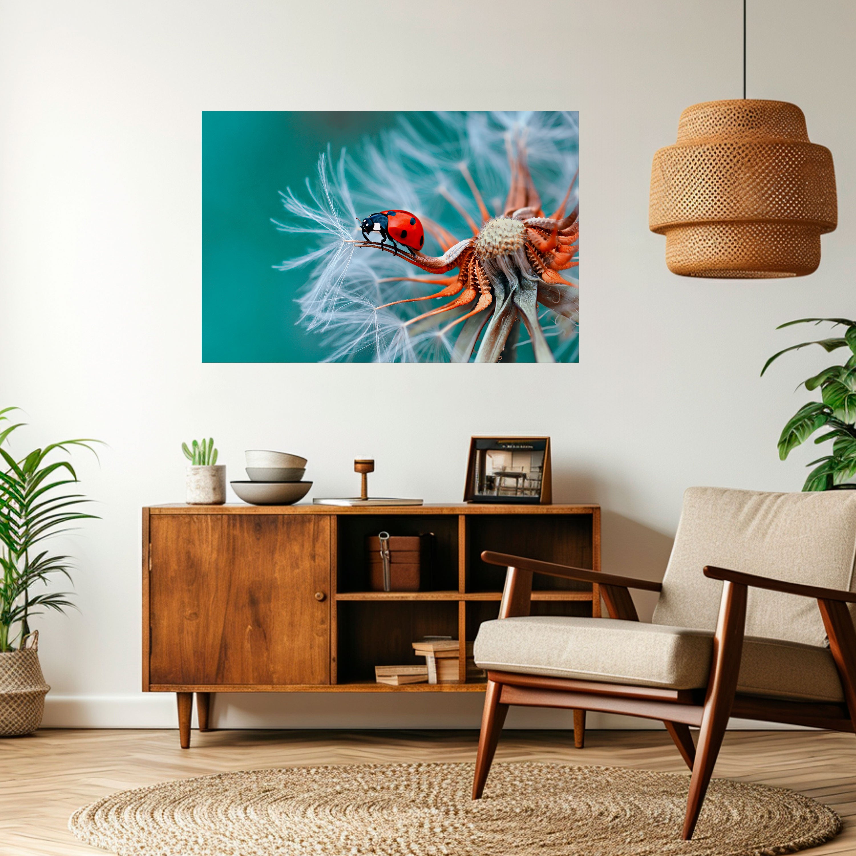 LADYBUG BALANCE Naklejka/Plakat poziomy
