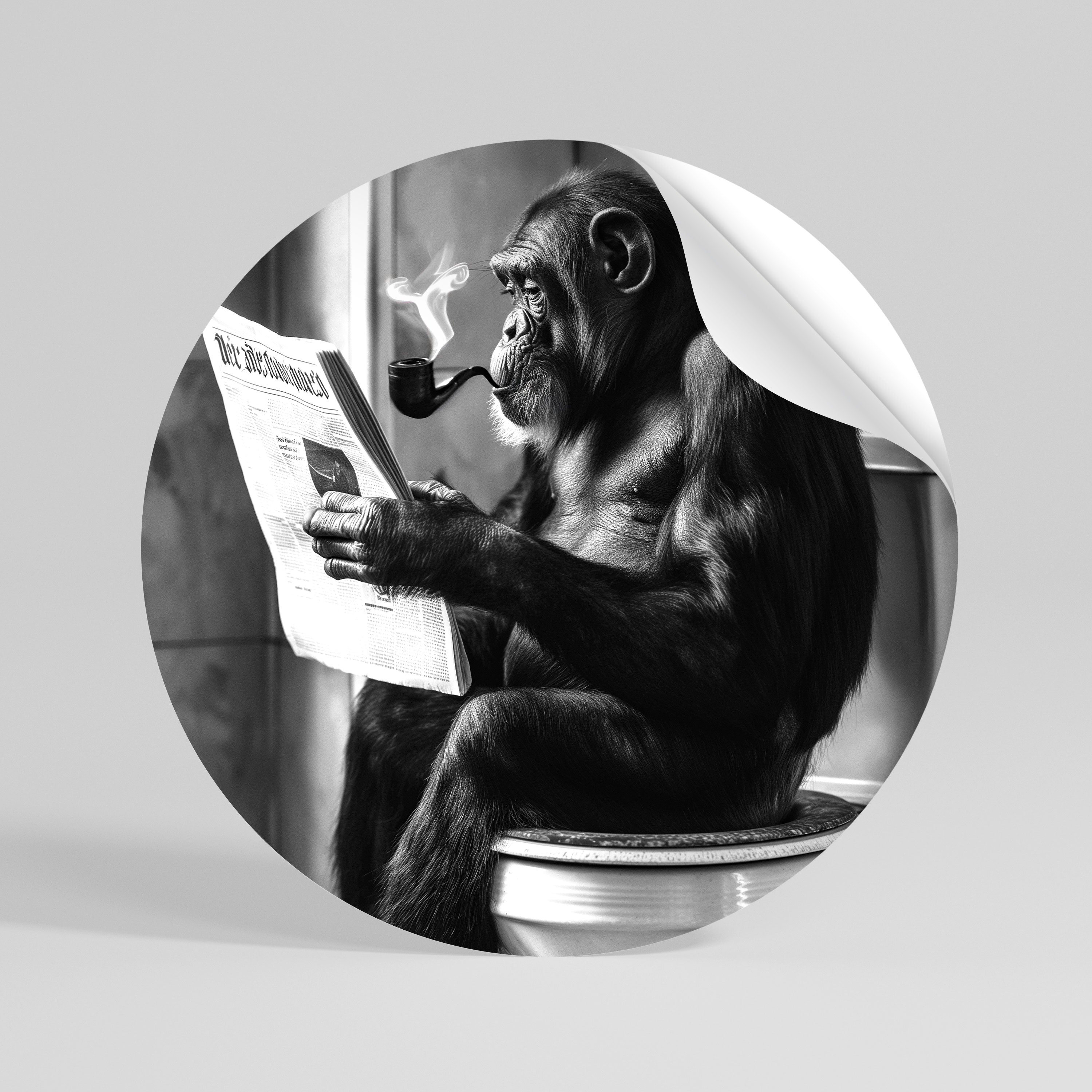 A MOMENT OF CALM Naklejka - okrągła