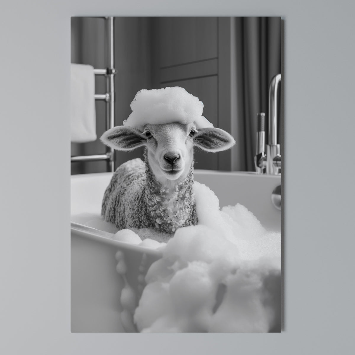BUBBLE BATH BAA Pionowy obraz na płótnie