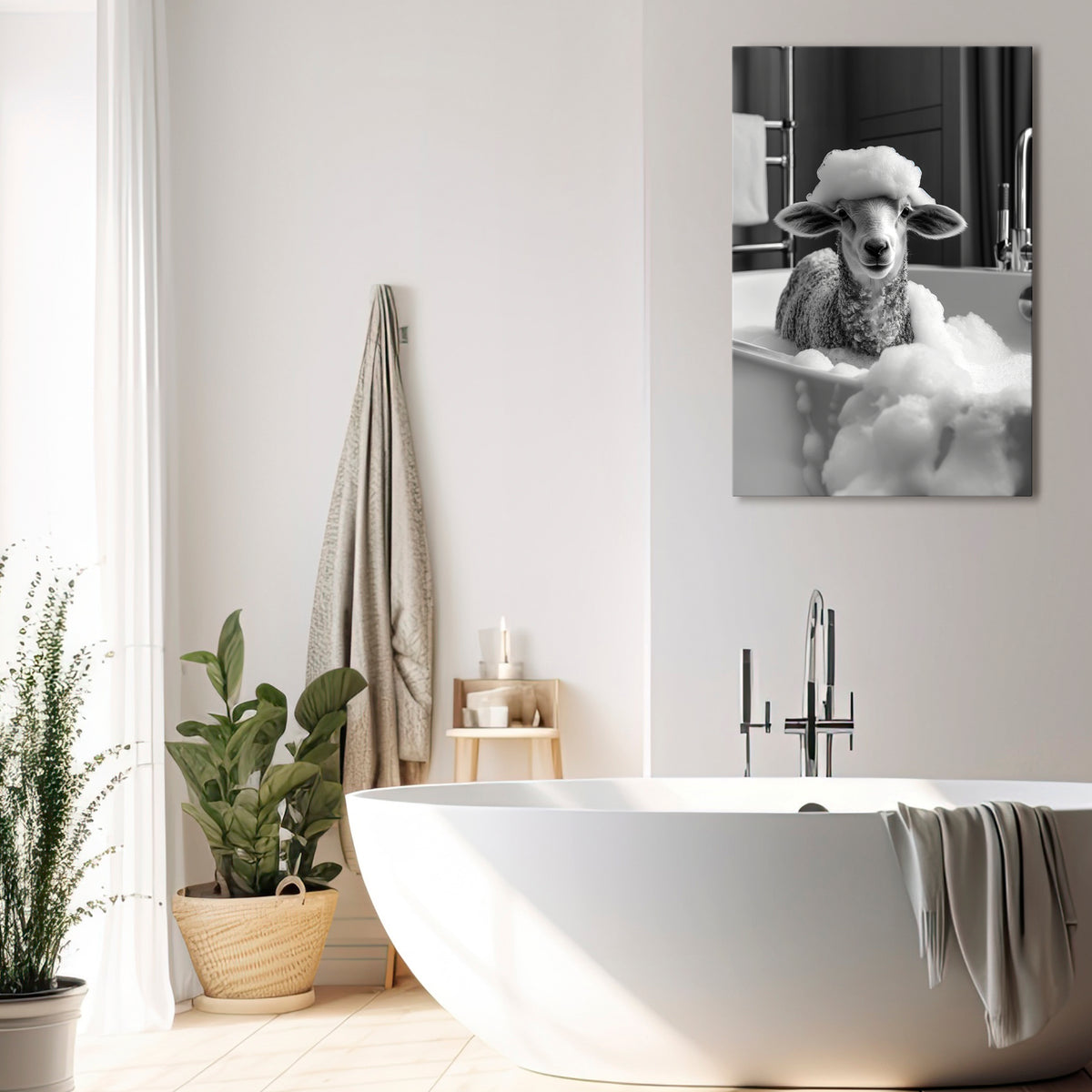 BUBBLE BATH BAA Pionowy obraz na płótnie