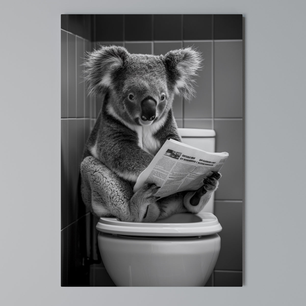 TOILET TIME TALES Pionowy obraz na płótnie
