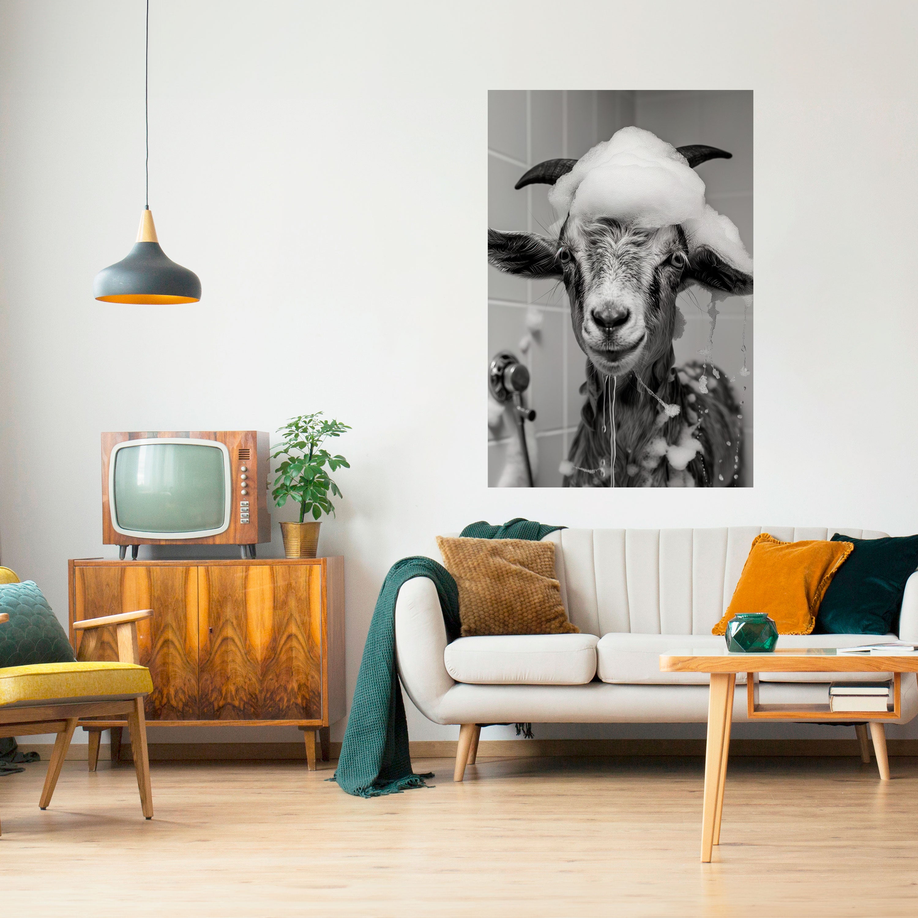 SOAPY GOAT GIGGLES Naklejka/Plakat pionowy