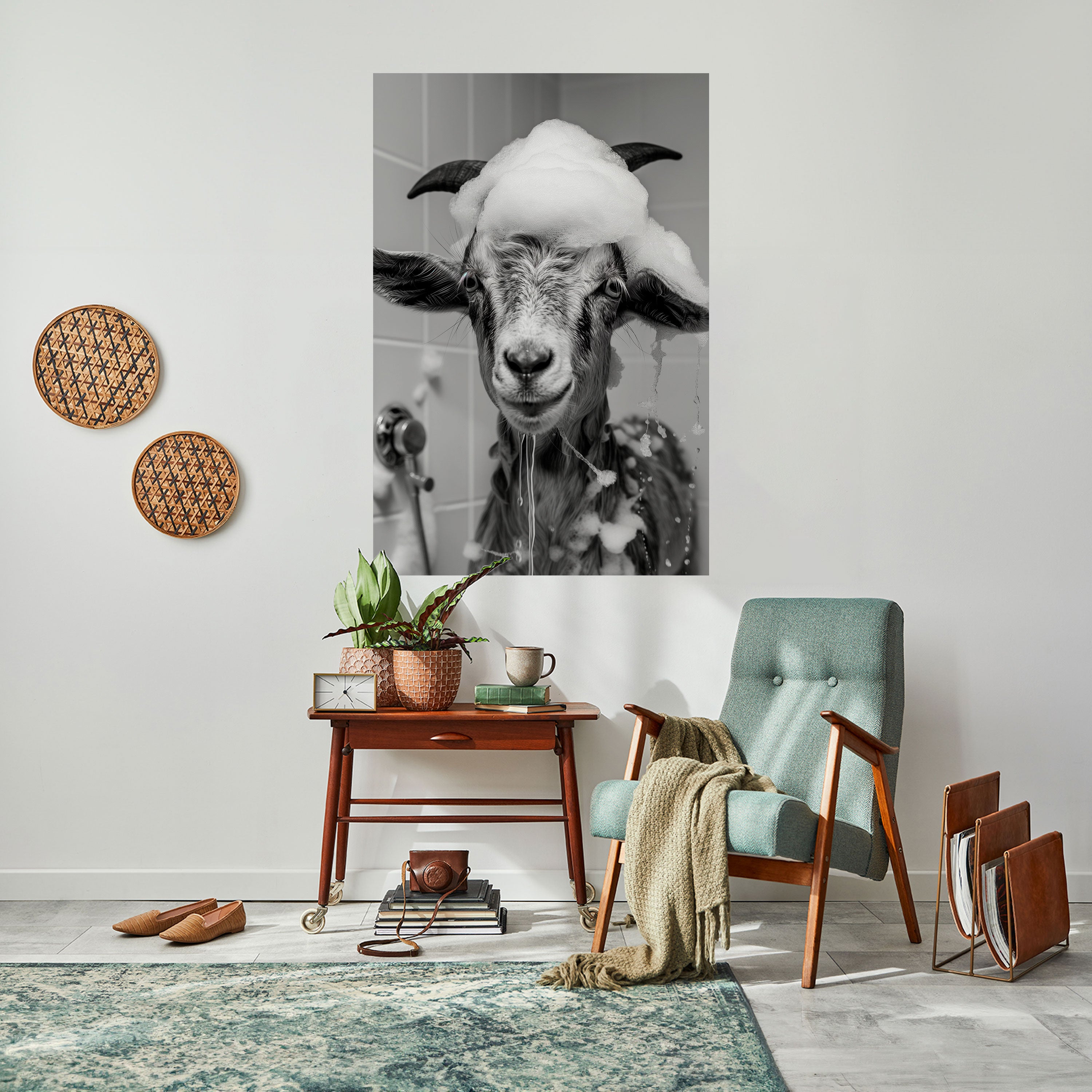 SOAPY GOAT GIGGLES Naklejka/Plakat pionowy
