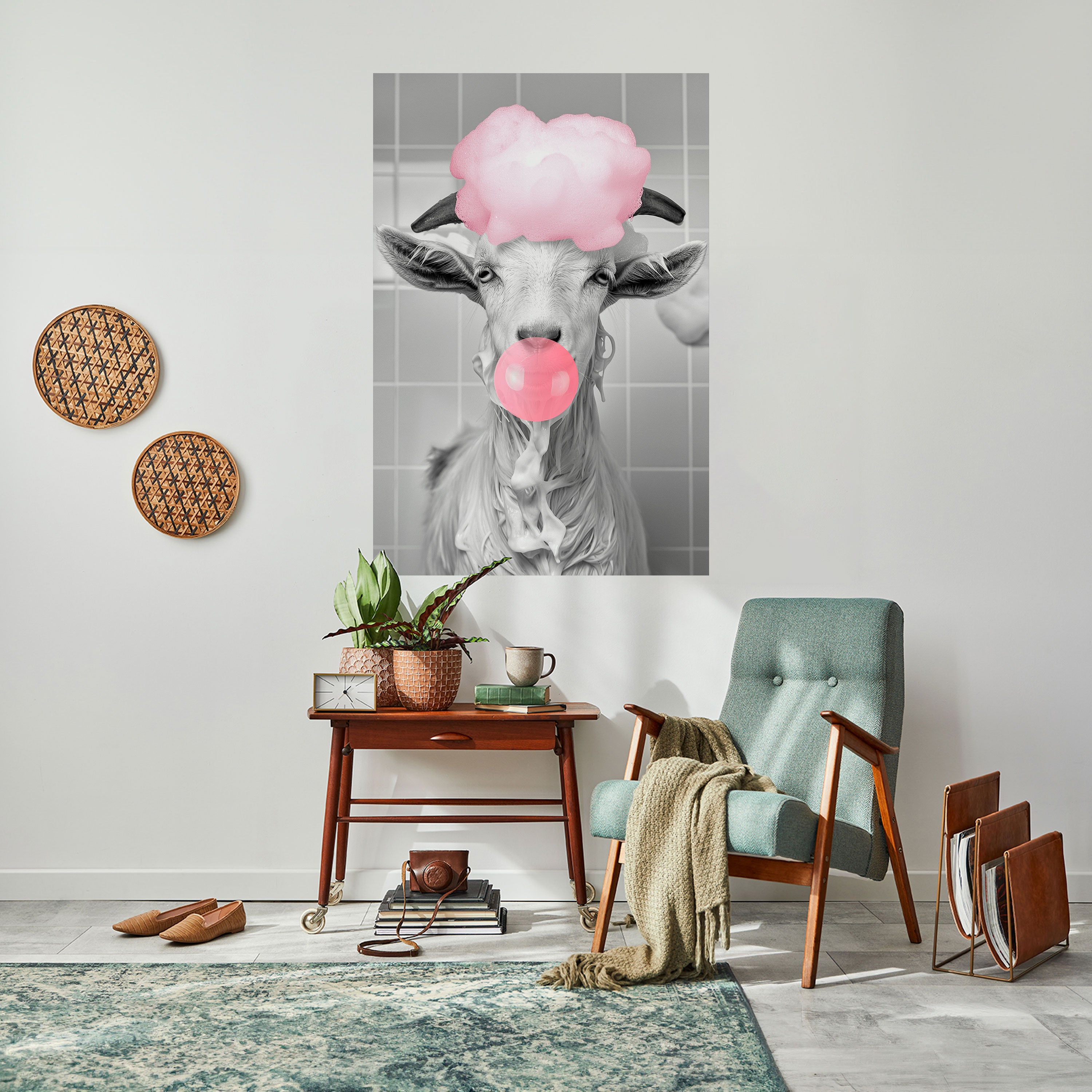 BUBBLEGUM BOVINE BLISS Naklejka/Plakat pionowy