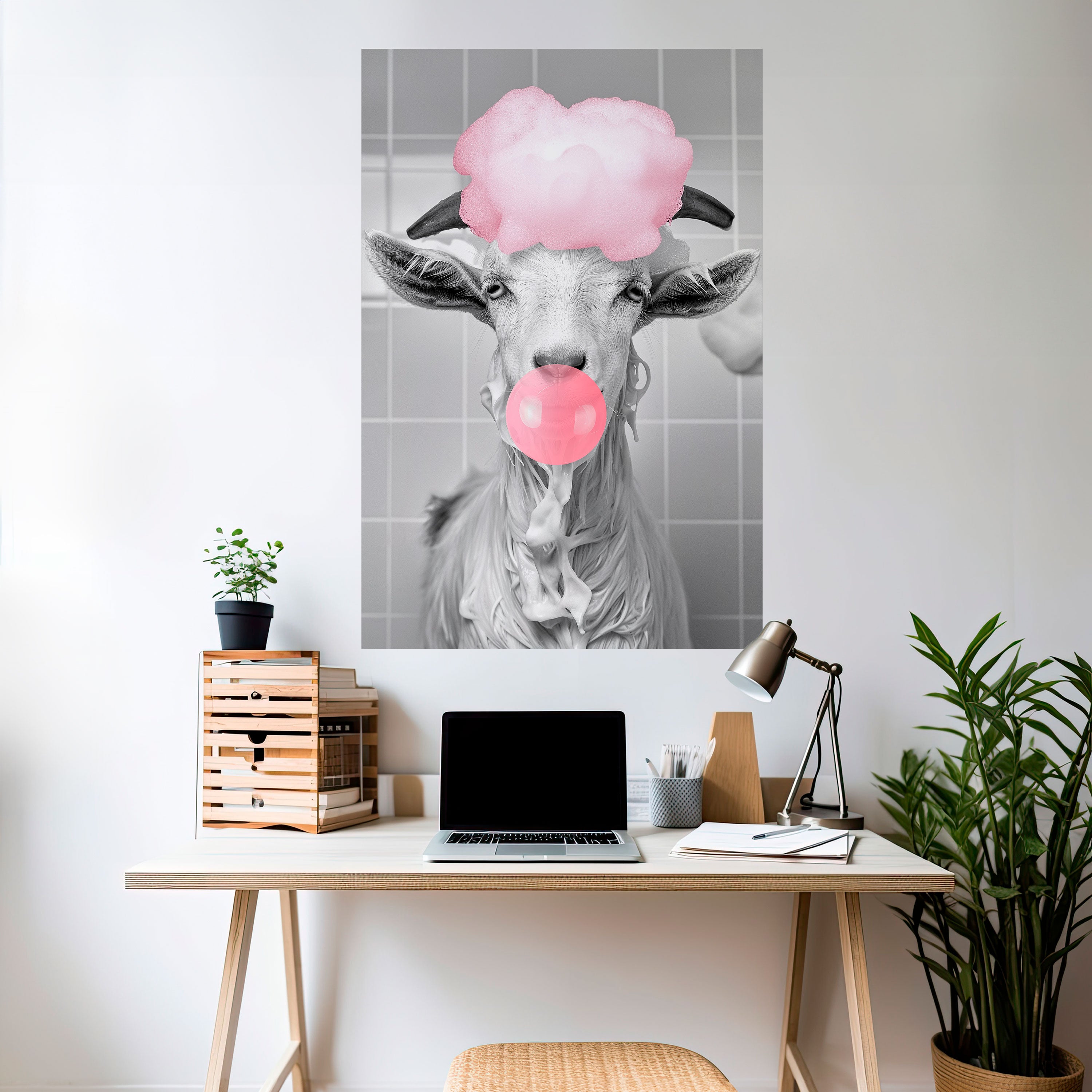 BUBBLEGUM BOVINE BLISS Naklejka/Plakat pionowy