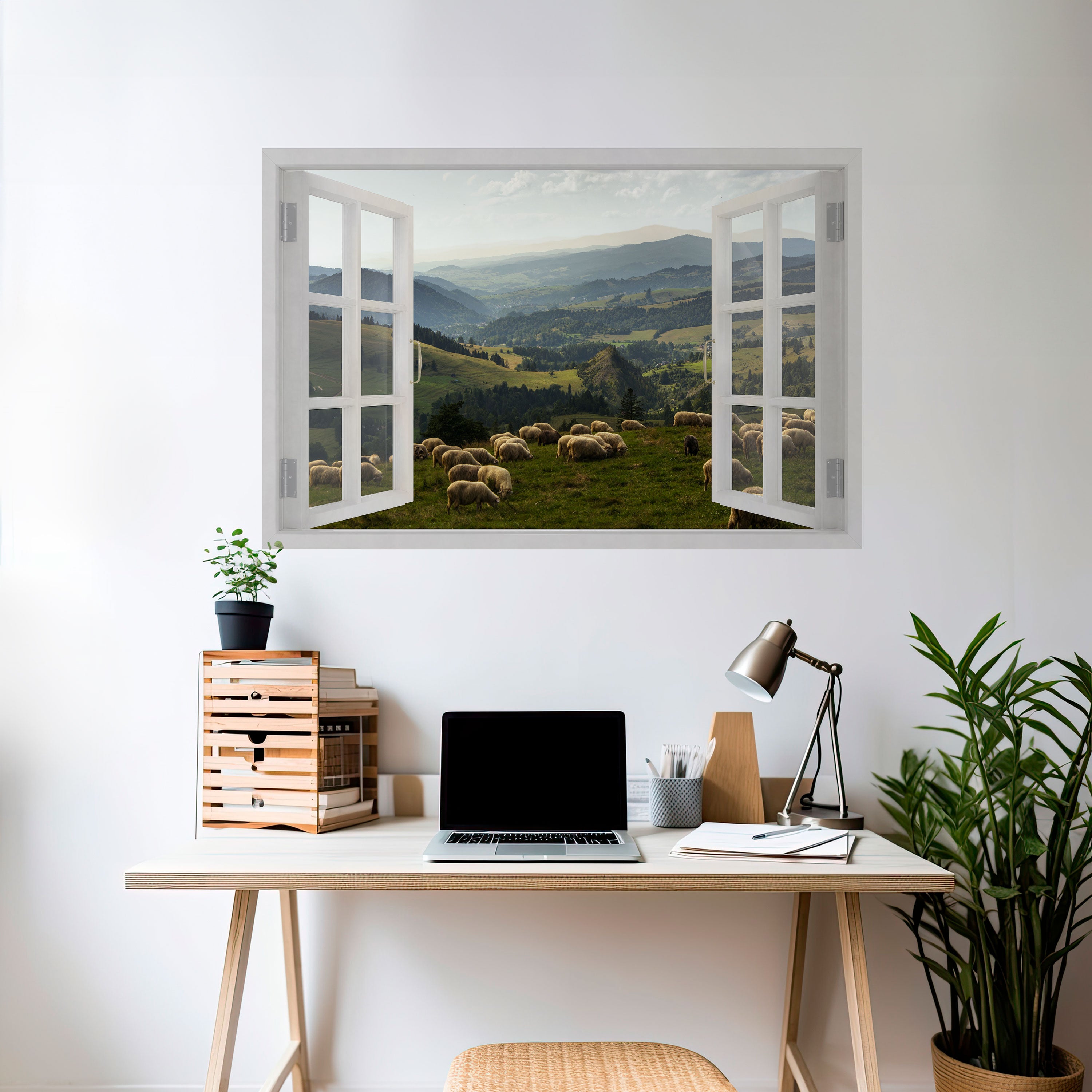 WILD PASTURES VIEW Naklejka/Plakat poziomy