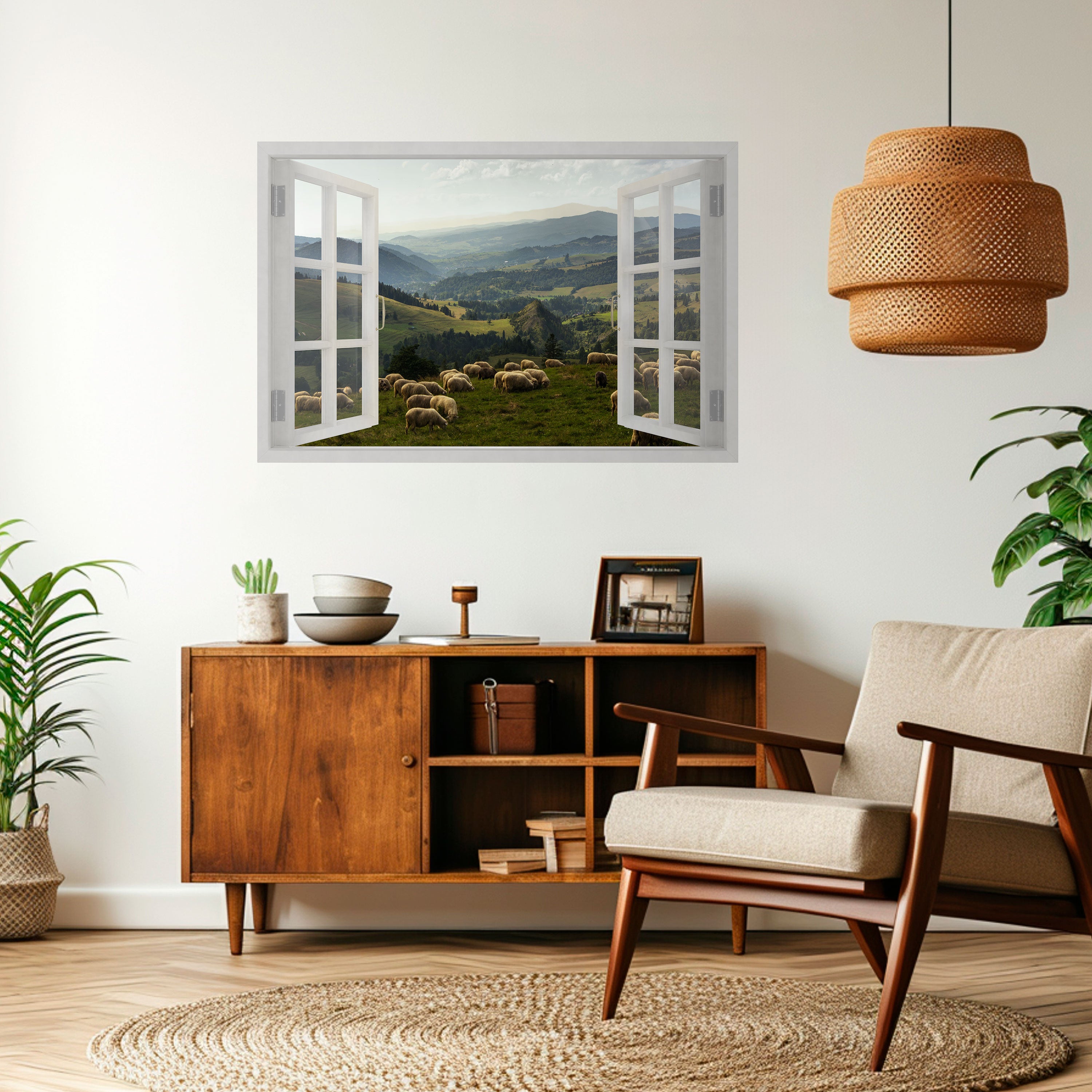 WILD PASTURES VIEW Naklejka/Plakat poziomy