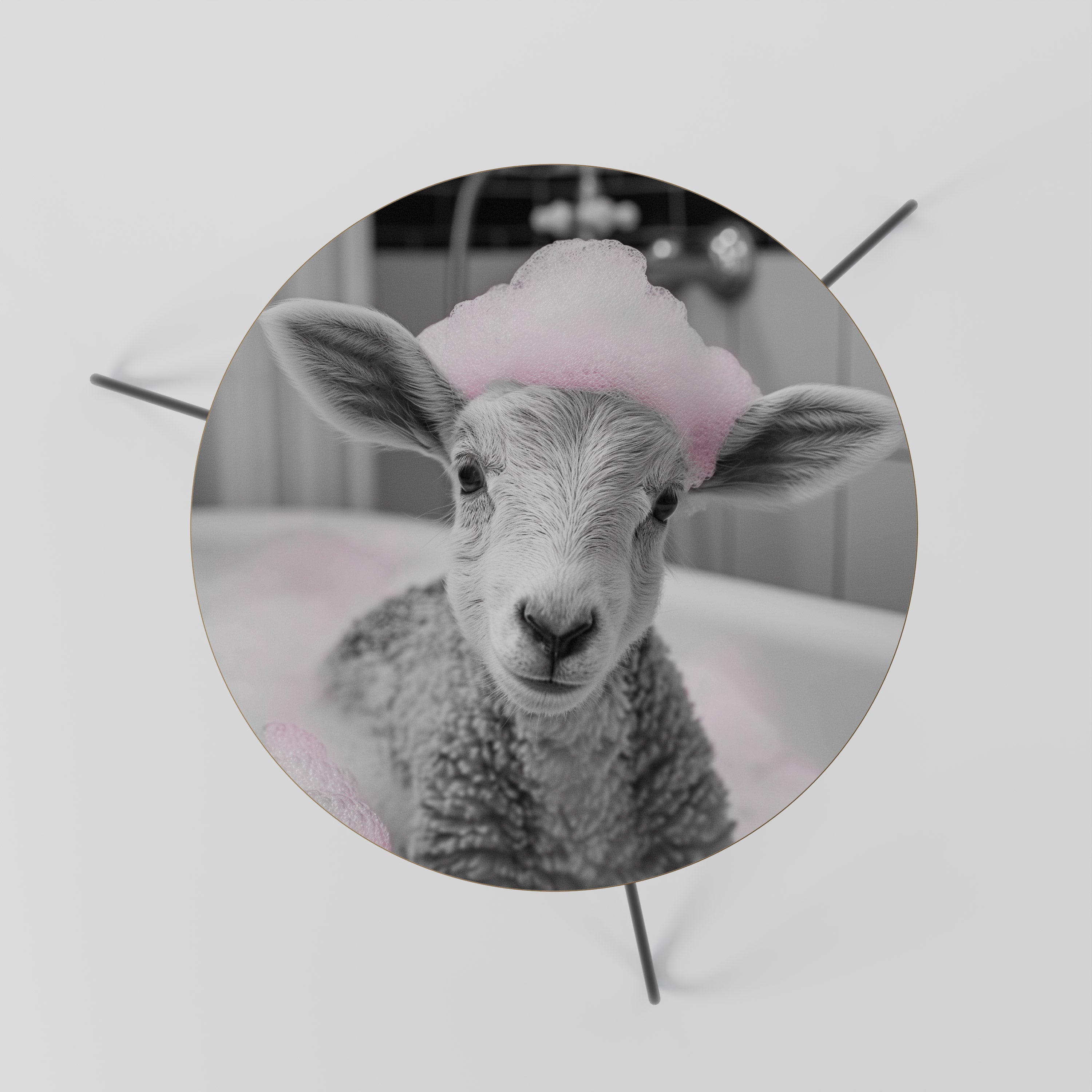 PINK CLOUD BATH TIME Stolik kawowy mały