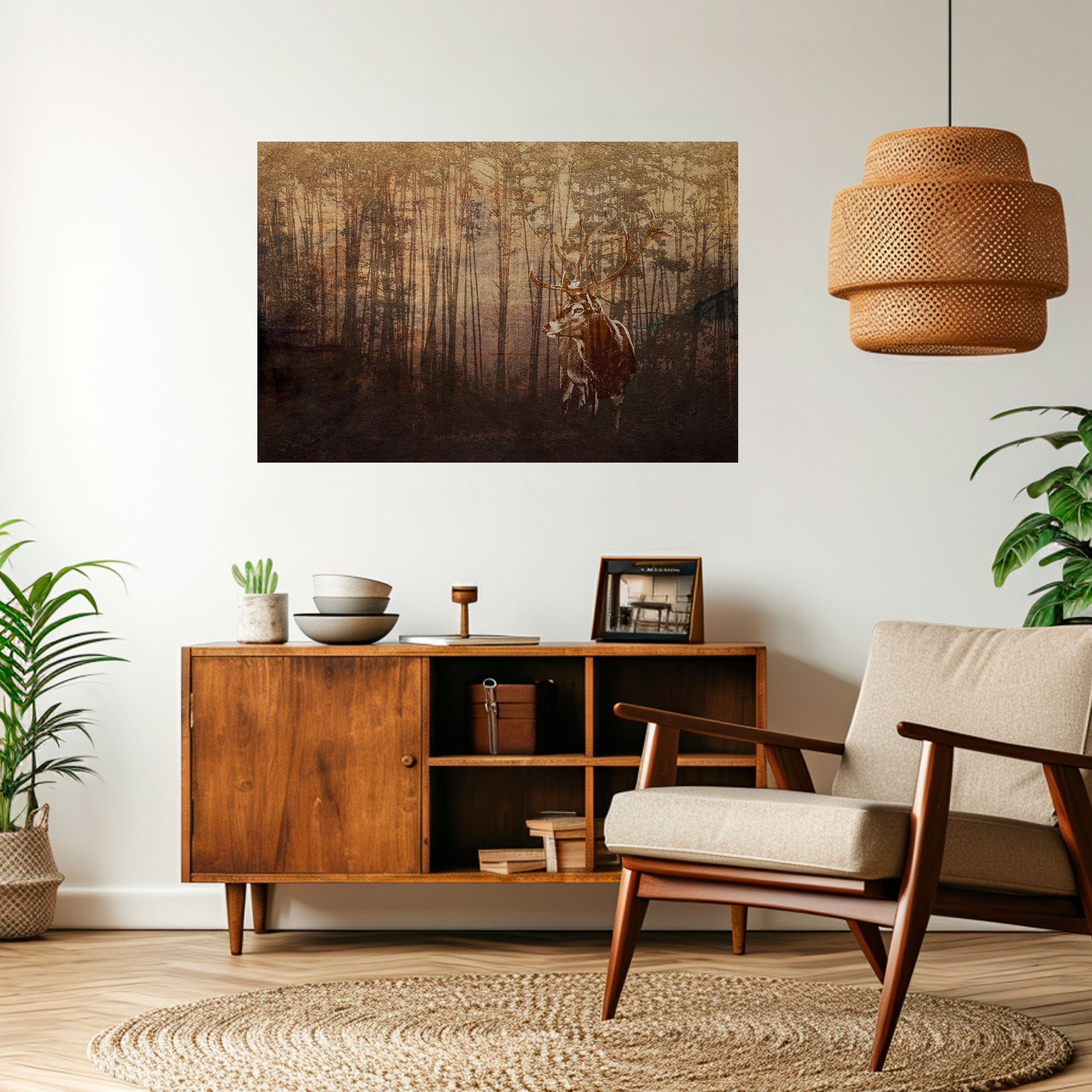 WHISPERING WOODS MYSTIQUE Naklejka/Plakat poziomy
