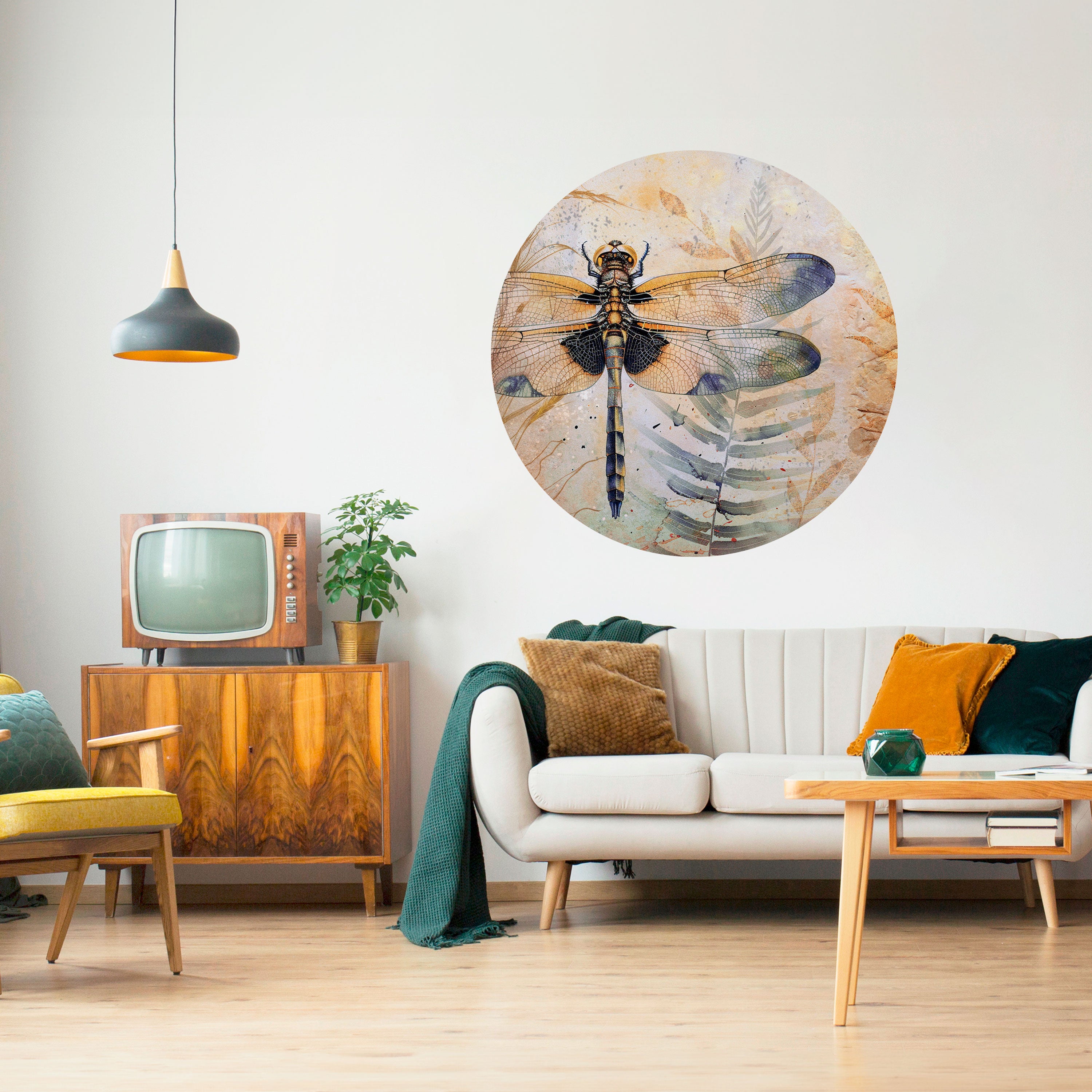 HER HIGHNESS DRAGONFLY Naklejka okrągła