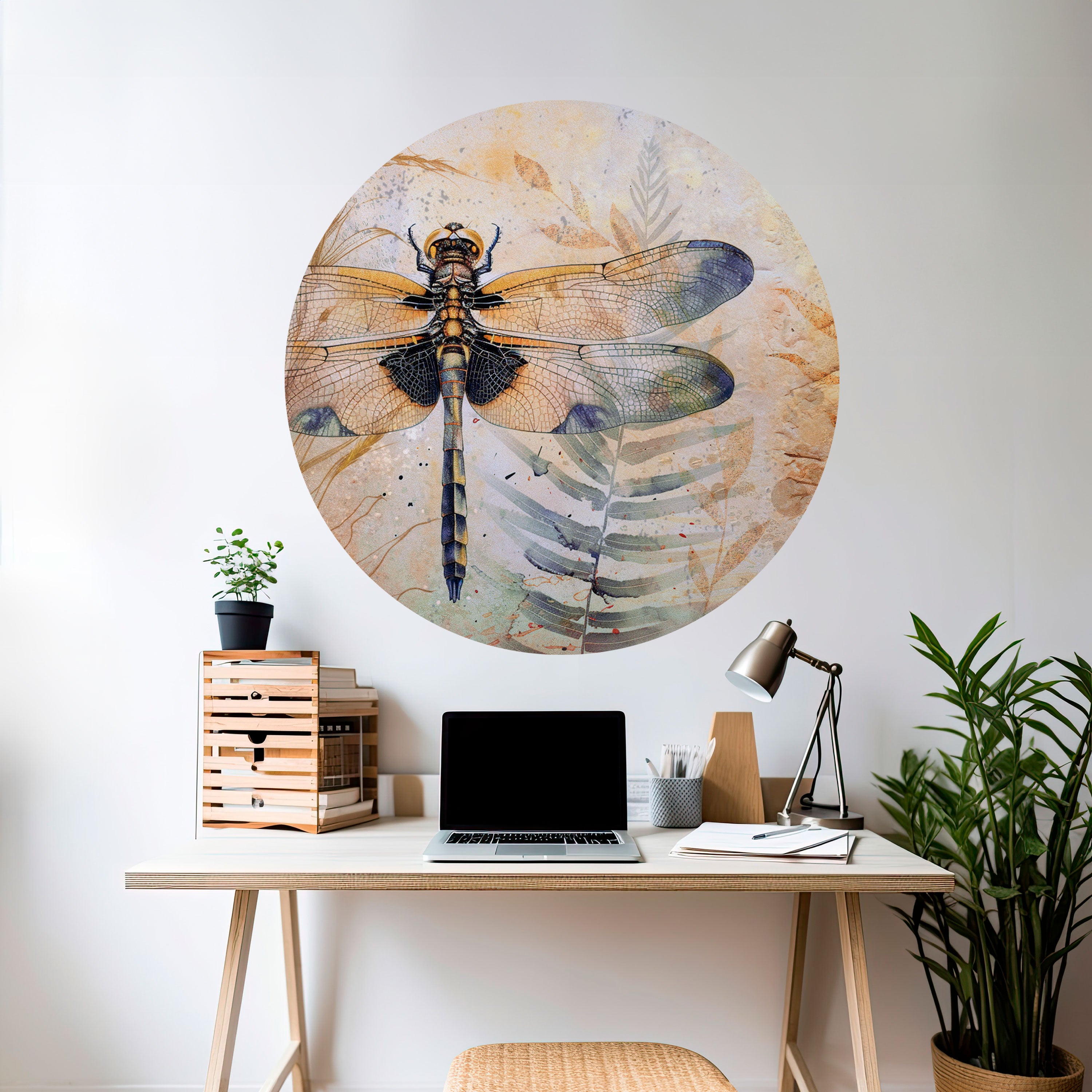 HER HIGHNESS DRAGONFLY Naklejka okrągła